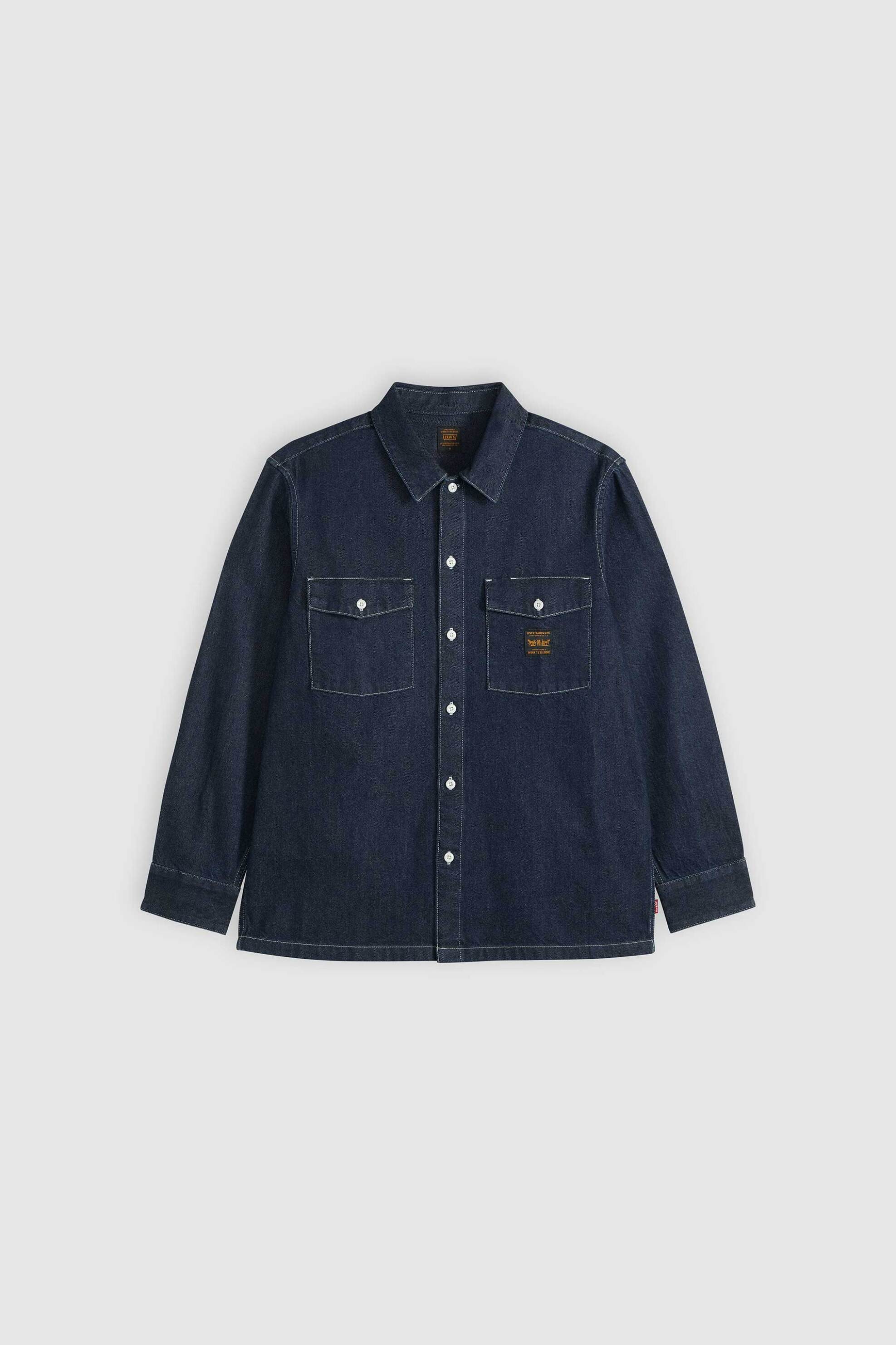 Levi&Apos S Ανδρικό Denim Overshirt Relaxed Fit Worker - 003O20012 Blue Σκούρο
