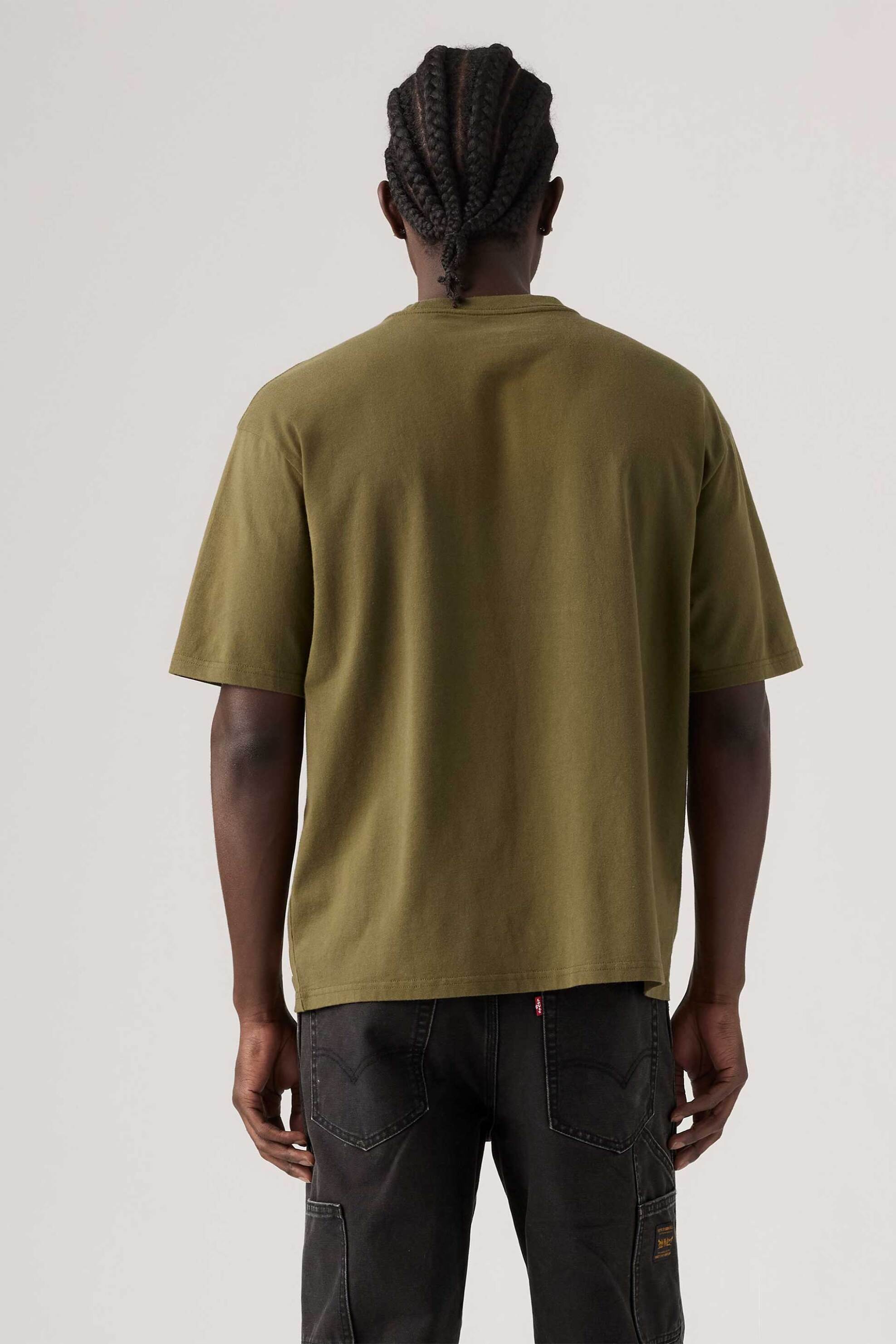Levi&Apos S Ανδρικό T-Shirt με Print Loose Fit Workwear Graphic - 003Xl0008 Λαδί