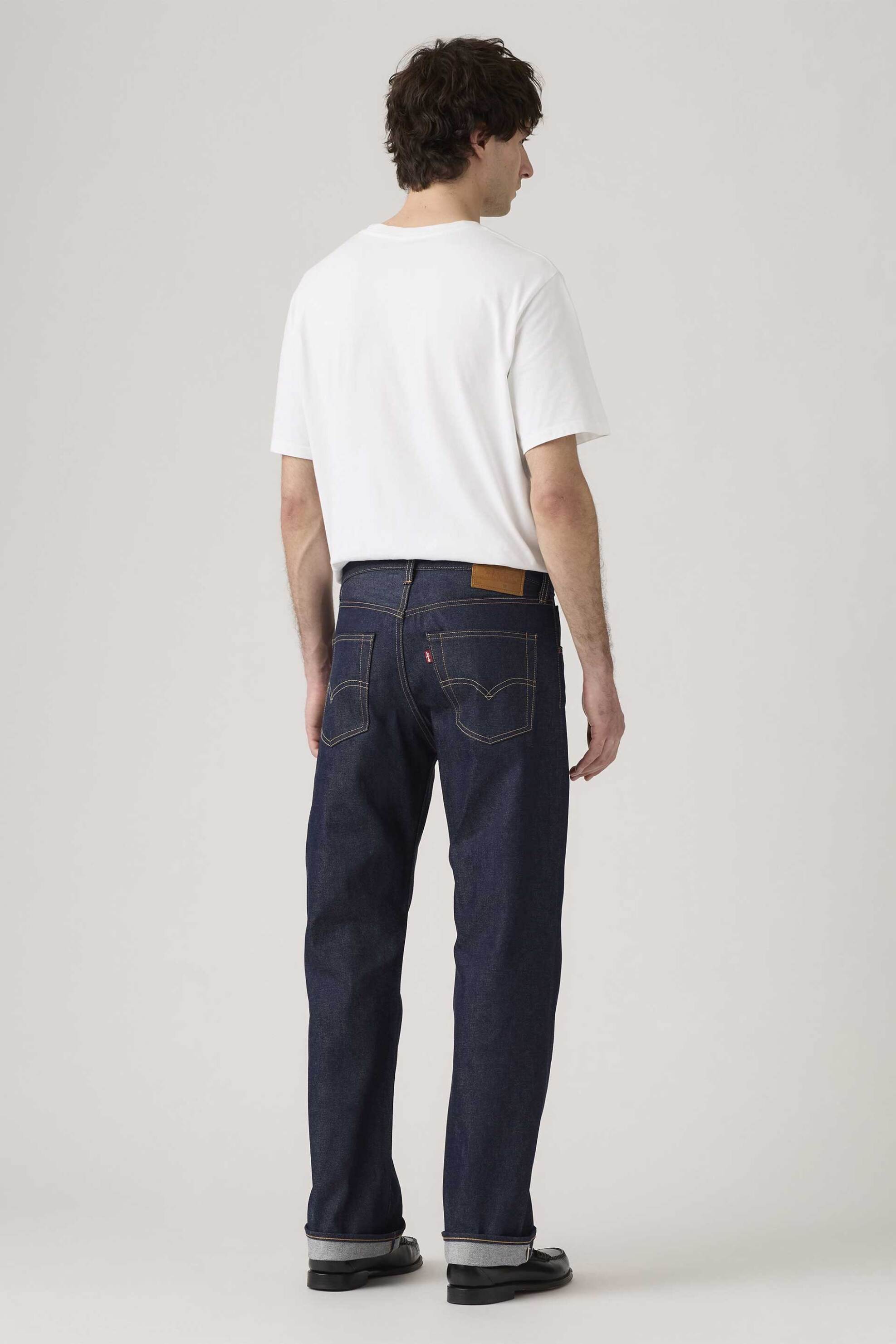 Levi&Apos S Ανδρικό Τζιν Παντελόνι Πεντάτσεπο Regular Straight Fit 501 Original - 005013722 Denim Blue Σκούρο