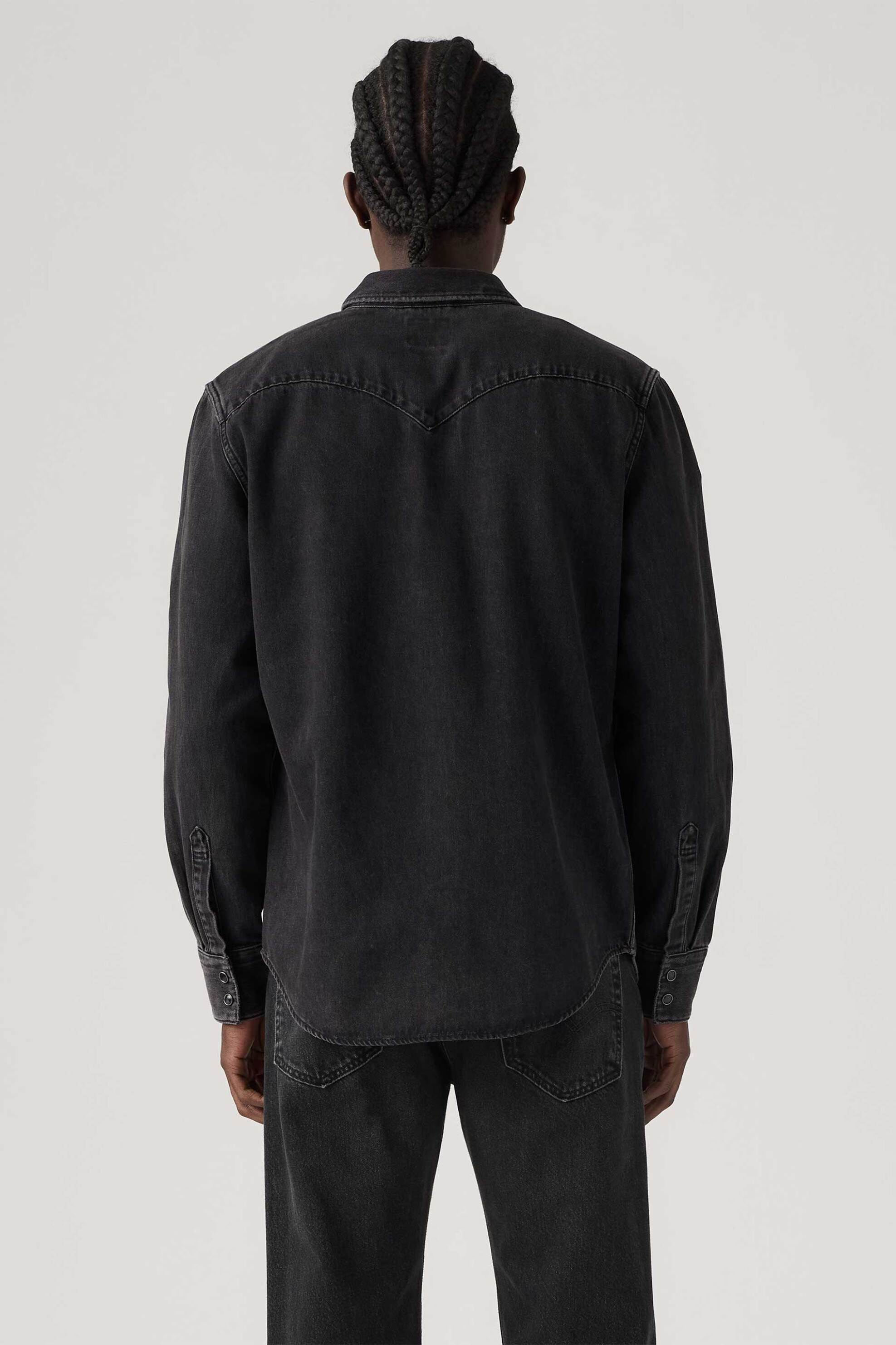 Levi&Apos S Ανδρικό Denim Πουκάμισο Standard Fit Barstow Western - 857440127 Μαύρο