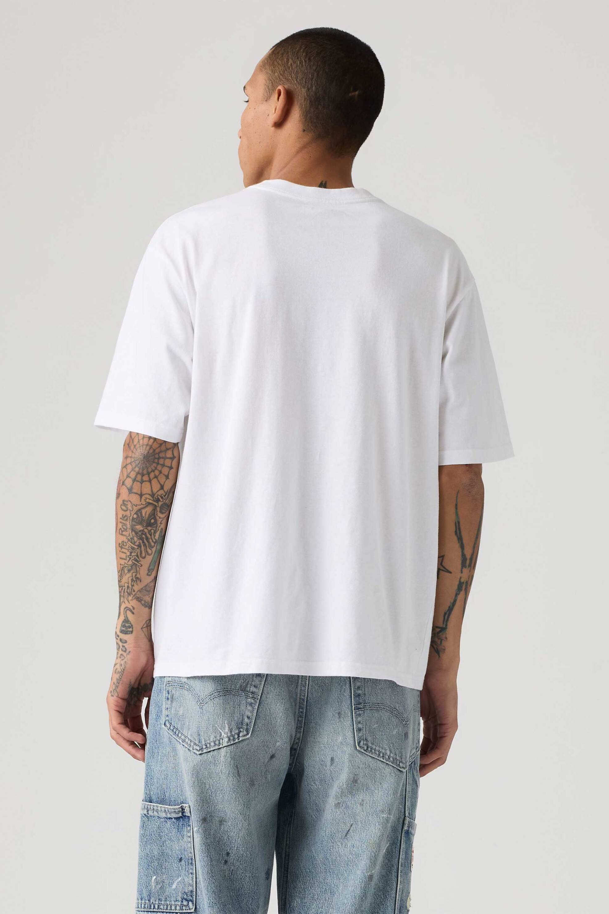 Levi&Apos S Ανδρικό T-Shirt με Print Loose Fit Workwear Graphic - 003Xl0006 Λευκό