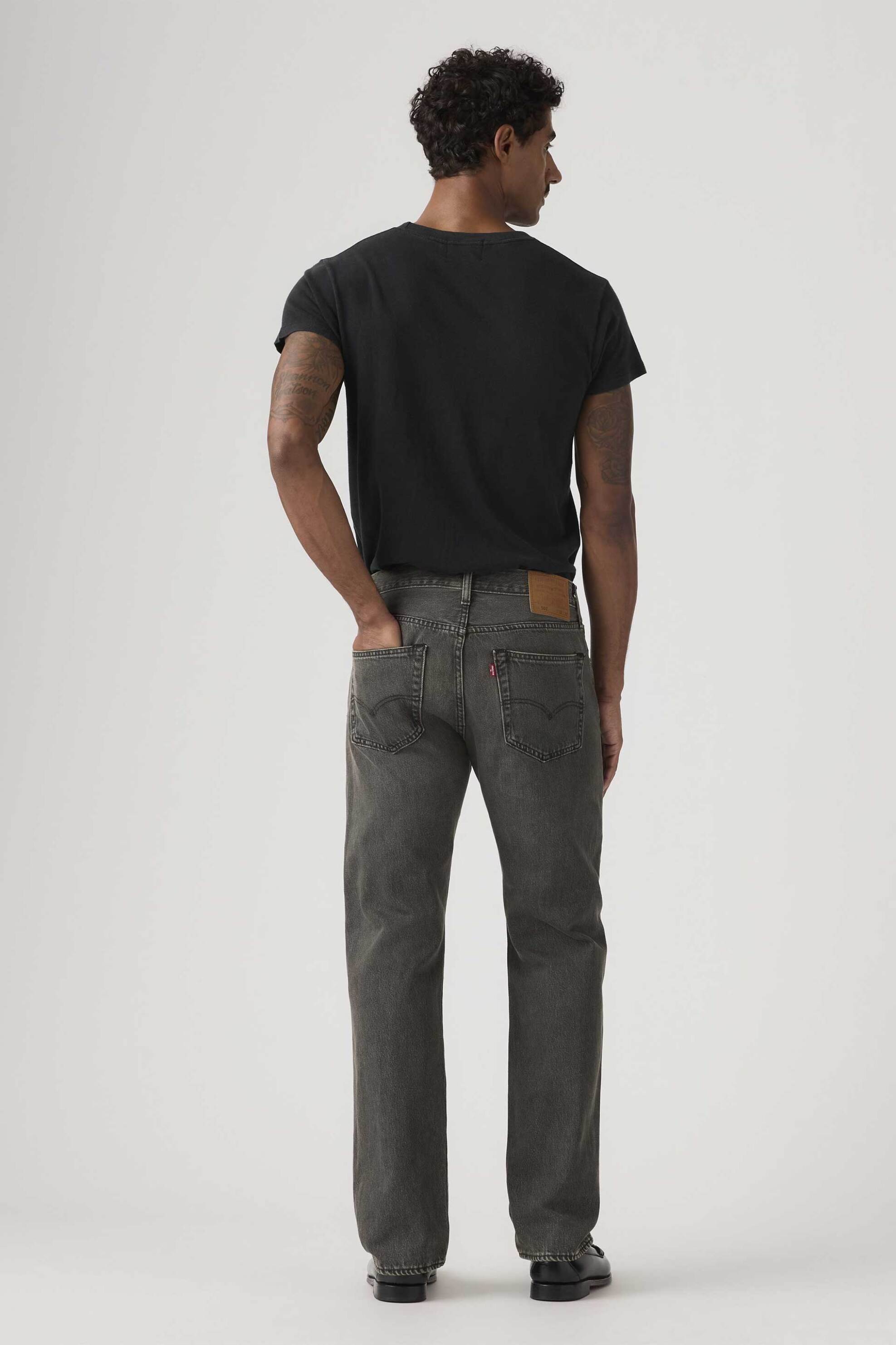 Levi&Apos S Ανδρικό Τζιν Παντελόνι Πεντάτσεπο Regular Straight Fit 501 Original - 005013783 Μαύρο