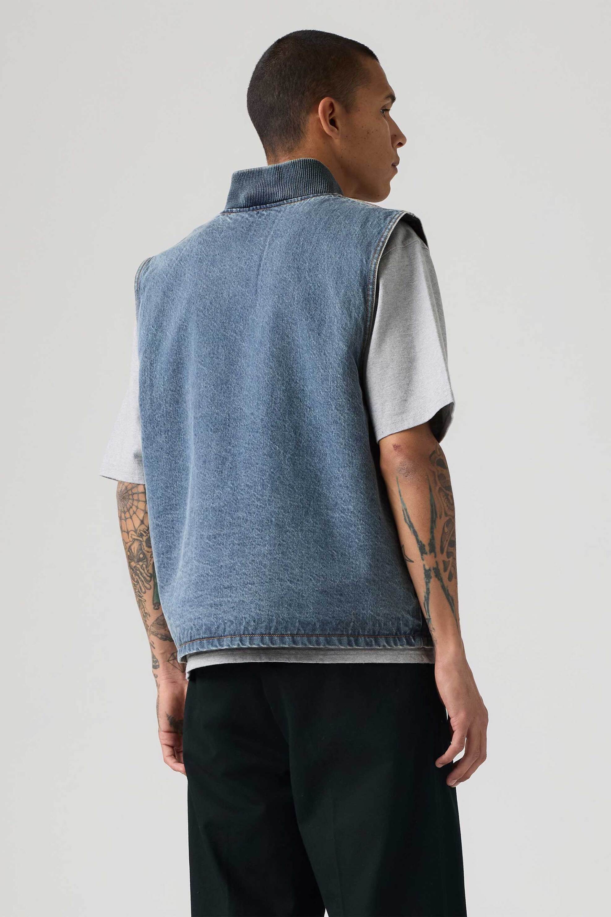 Levi&Apos S Ανδρικό Denim Αμάνικο Μπουφάν Relaxed Fit Sansome - A85800009 Blue