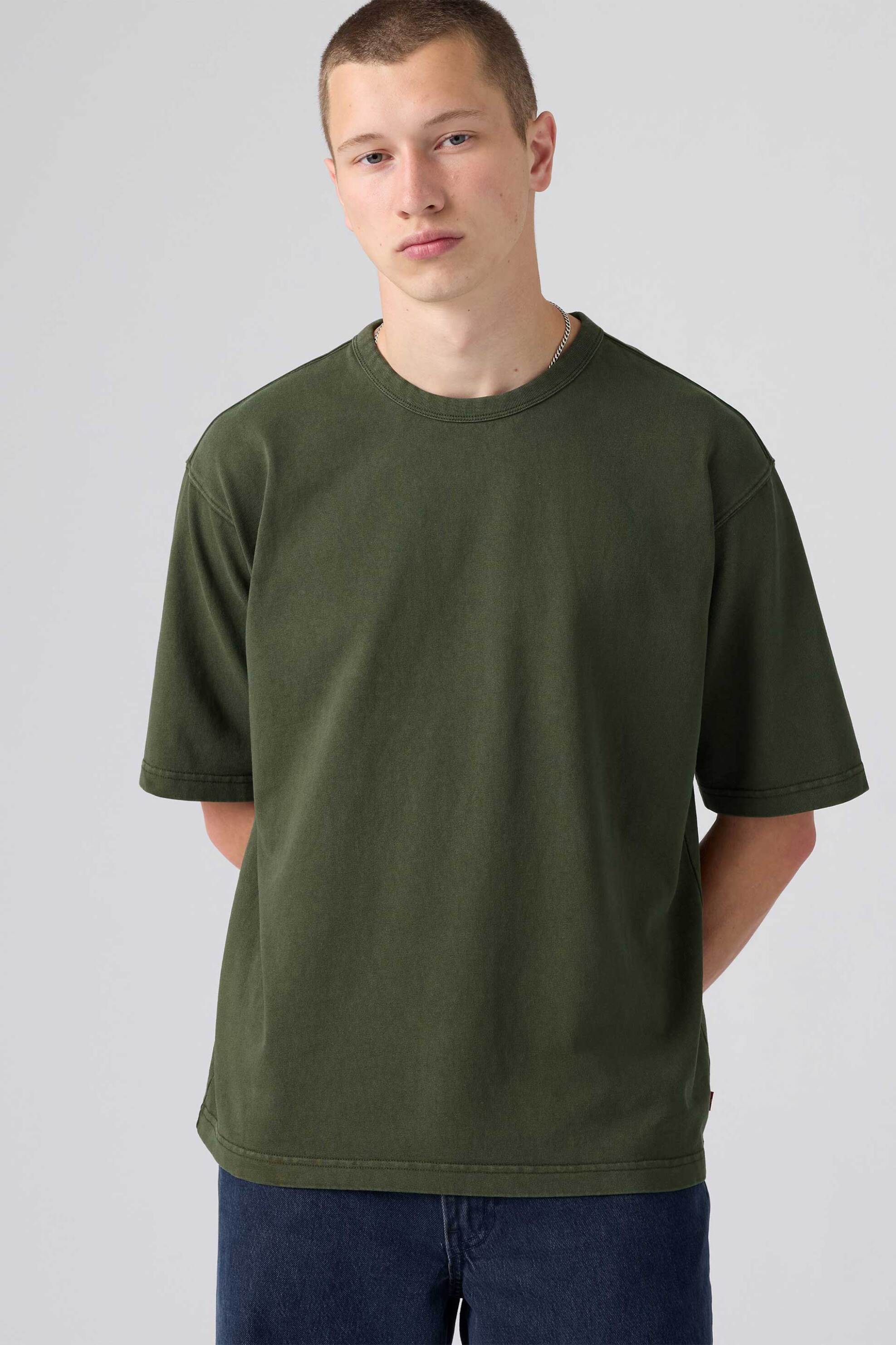 Levi's® ανδρικό T-shirt Loose Fit "Heavyweight" - 005GY0007 Χακί