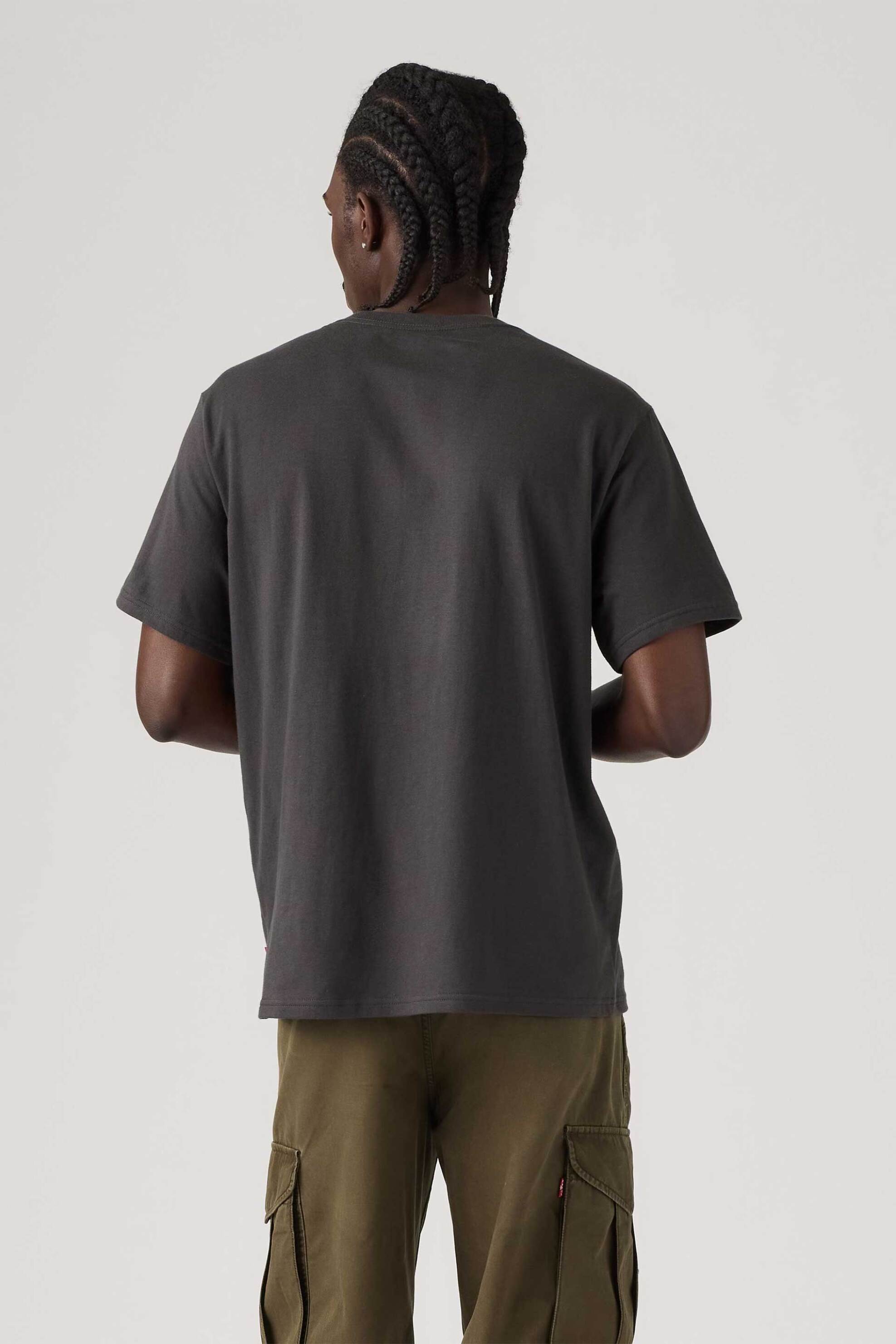 Levi&Apos S Ανδρικό T-Shirt με Print Relaxed Fit Graphic - 161432615 Ανθρακί