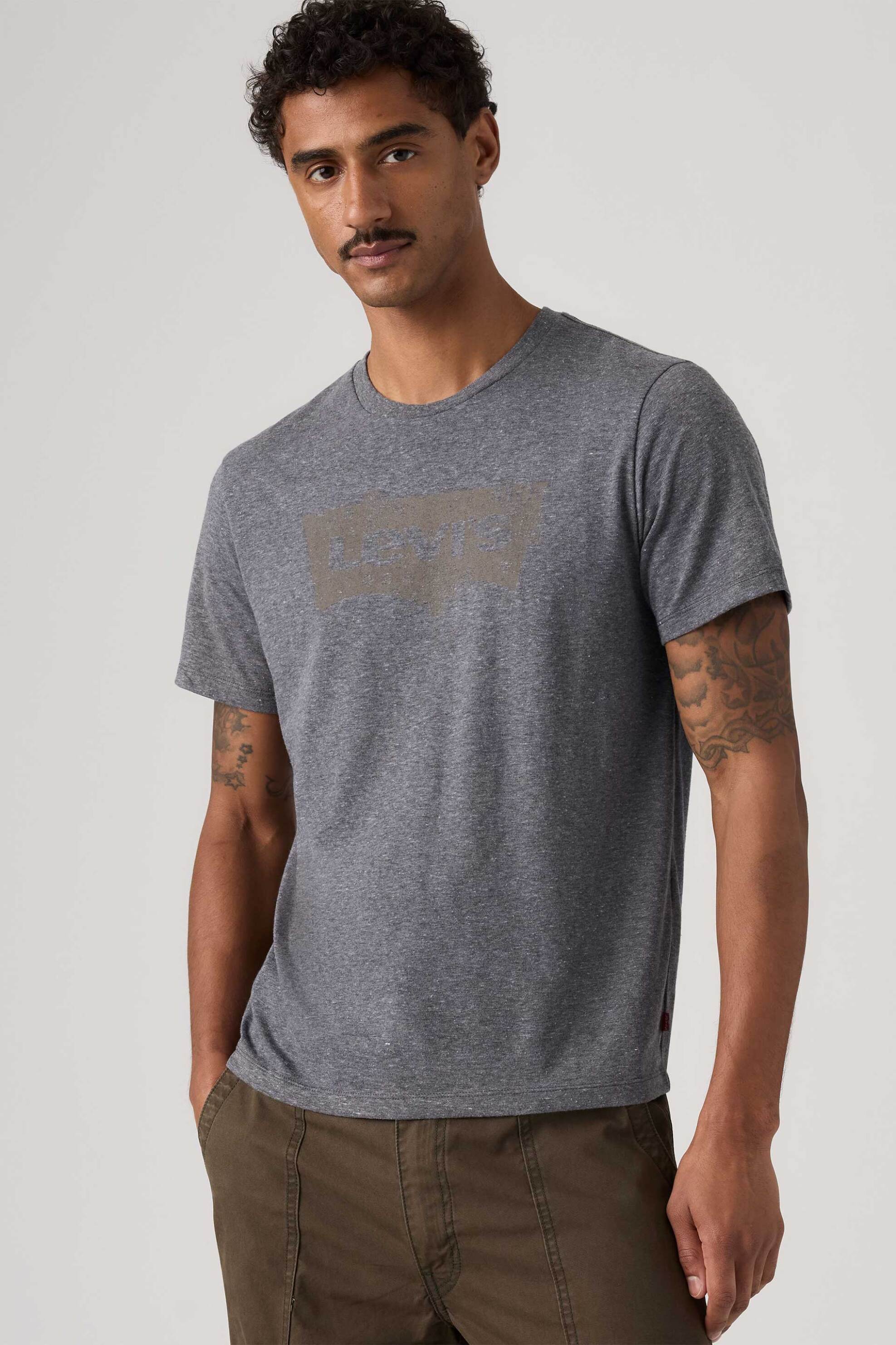 Levi's® ανδρικό T-shirt με print Standard Fit "Graphic" - 224912157 Γκρι