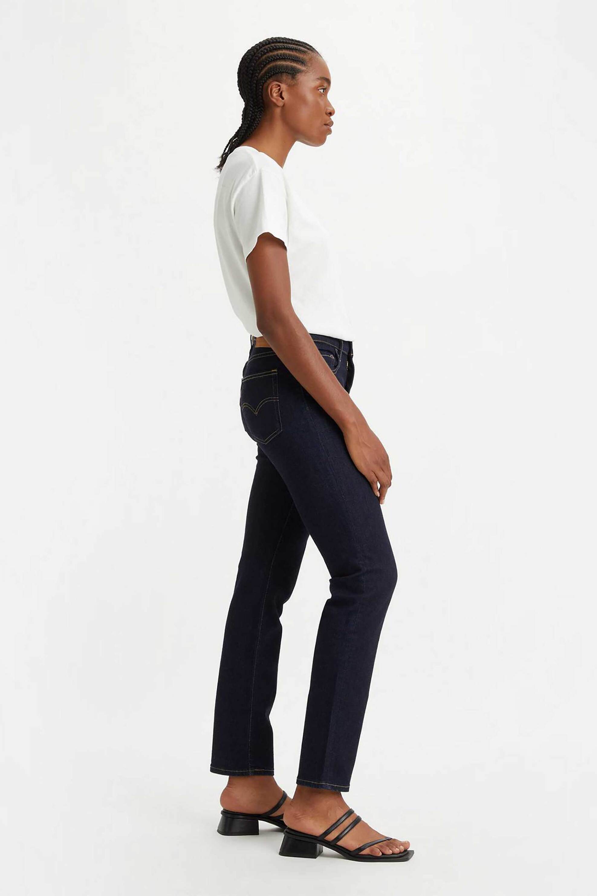Levi's® γυναικείο τζιν παντελόνι 724™ High Rise Straight - 188830227 Denim Blue Σκούρο φωτογραφία
