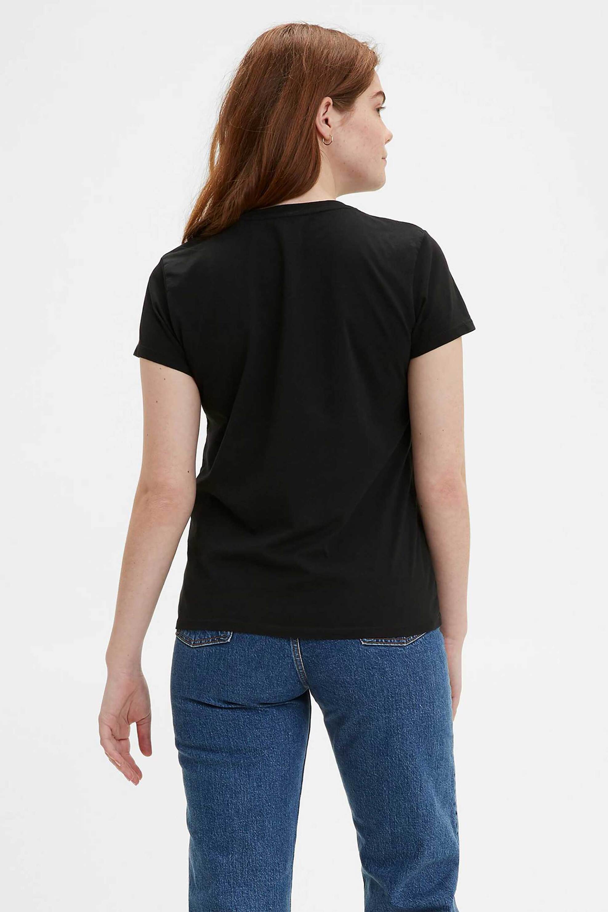 Levi's® γυναικείο T-shirt μονόχρωμο "Perfect Tee" - 391850008 Μαύρο φωτογραφία
