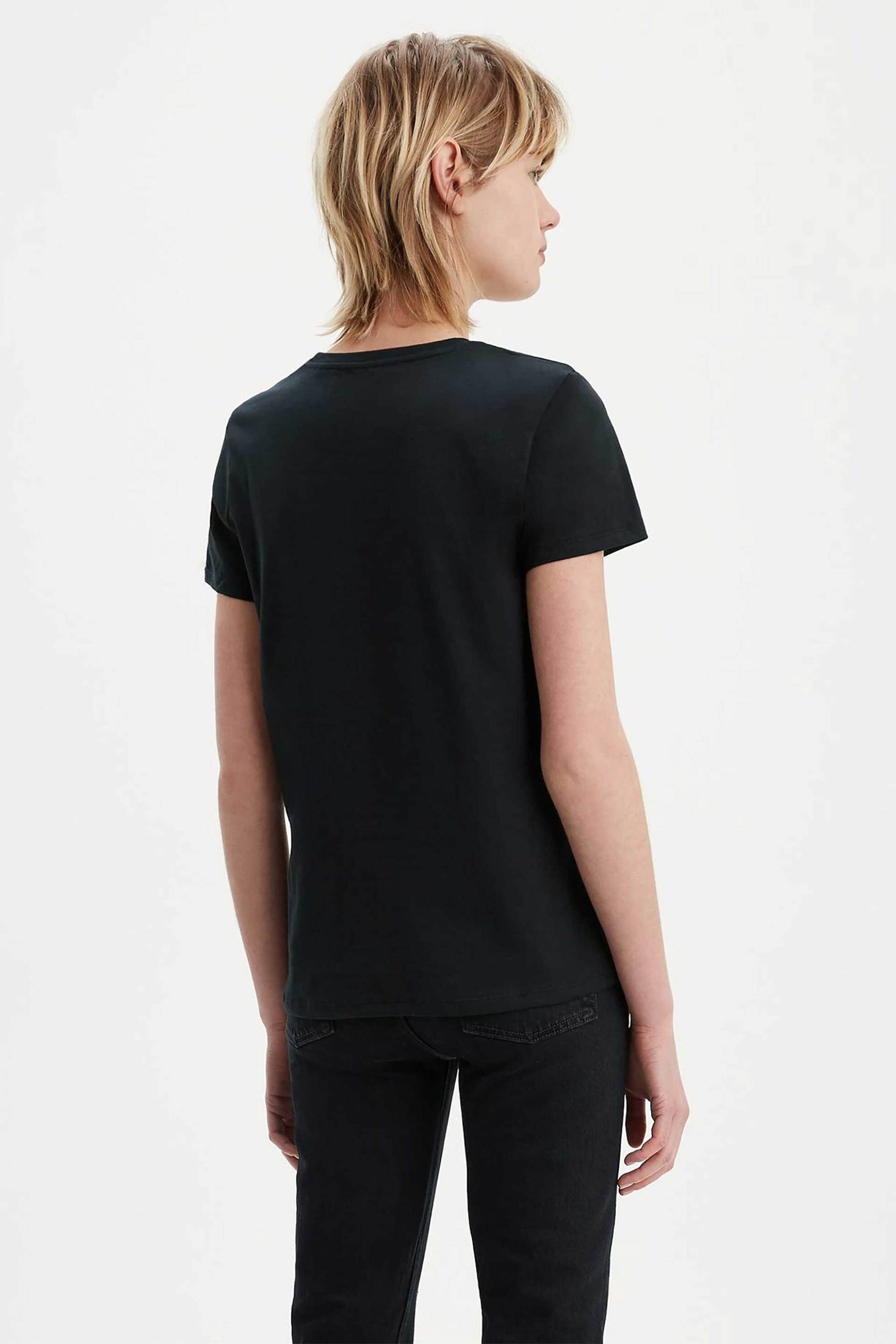 Levi's® γυναικείο T-shirt μονόχρωμο "Perfect Tee" - 173690201 Μαύρο φωτογραφία