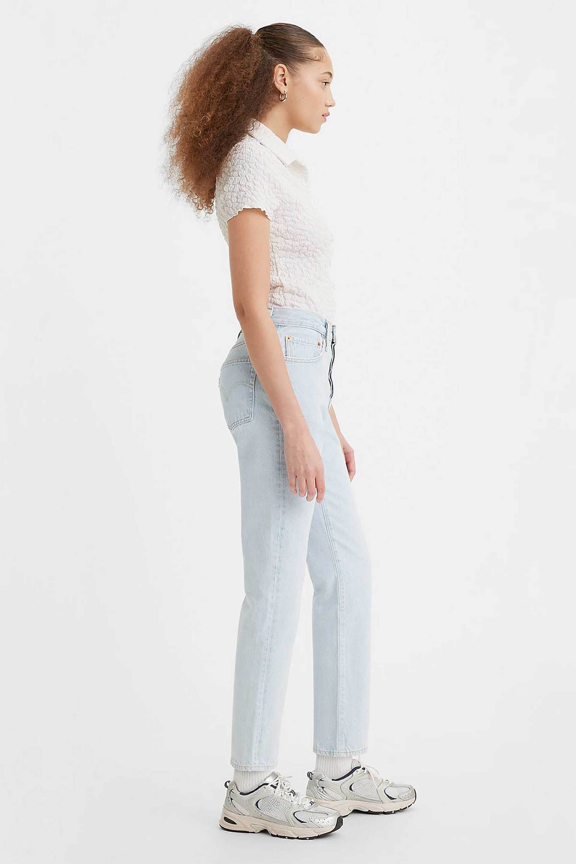 Levi's® γυναικείο τζην παντελόνι 501® original Straight Fit - 125010489 Denim Blue Ανοιχτό φωτογραφία