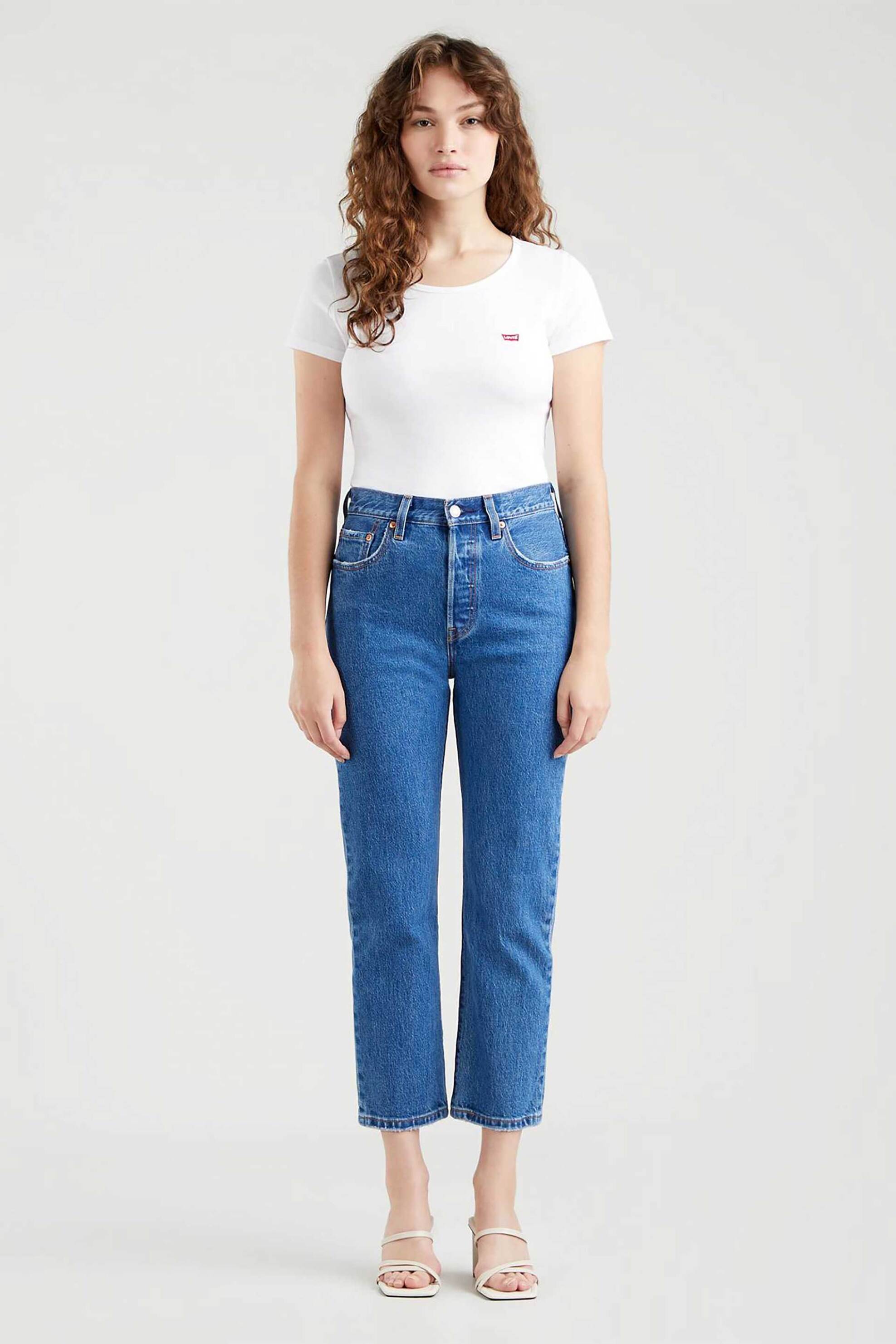 Γυναικεία Παντελόνια Τζιν Cropped Levi's