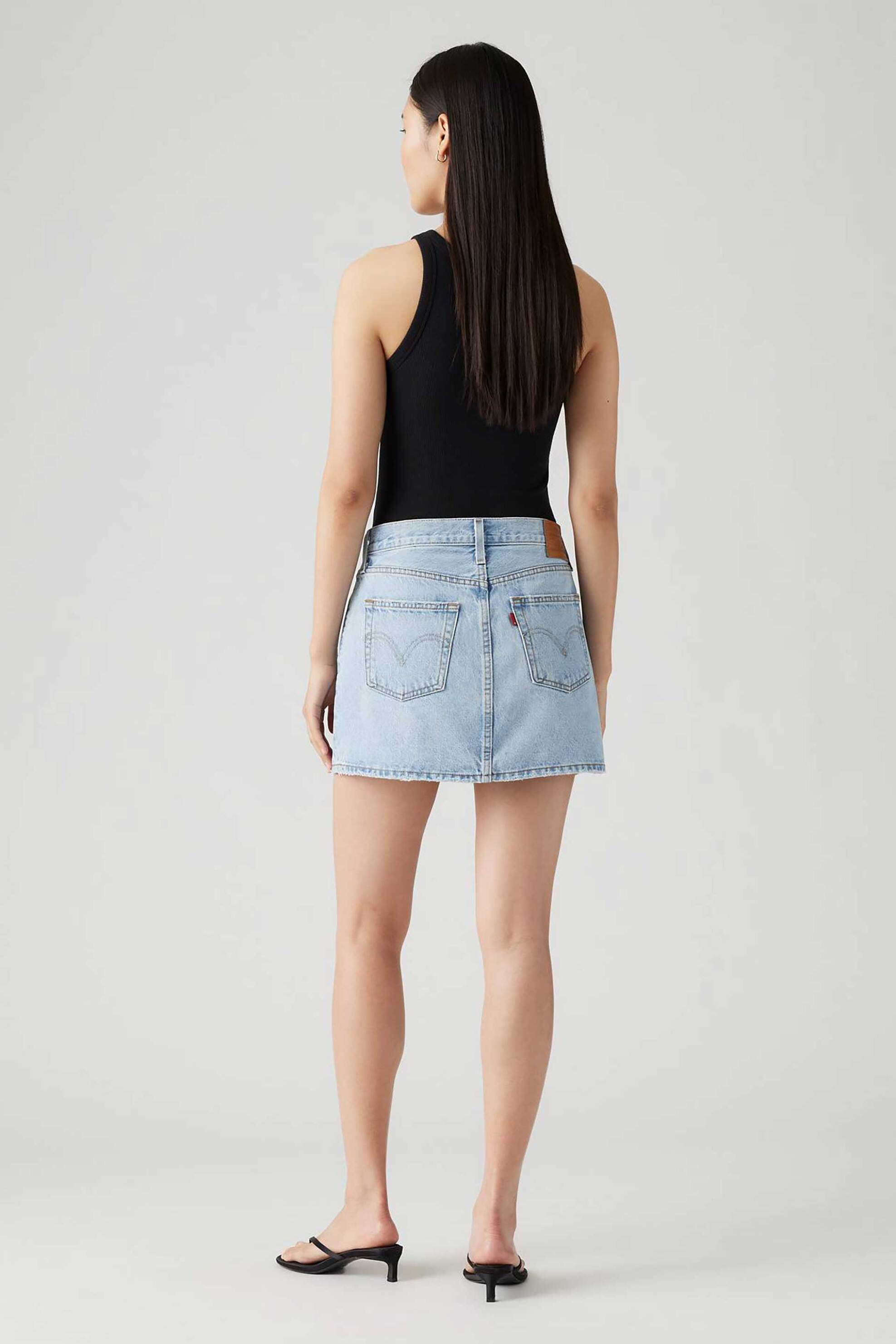 Levi's® γυναικεία mini φούστα denim πεντάτσεπη "Icon" - A46940003 Denim Blue Ανοιχτό φωτογραφία