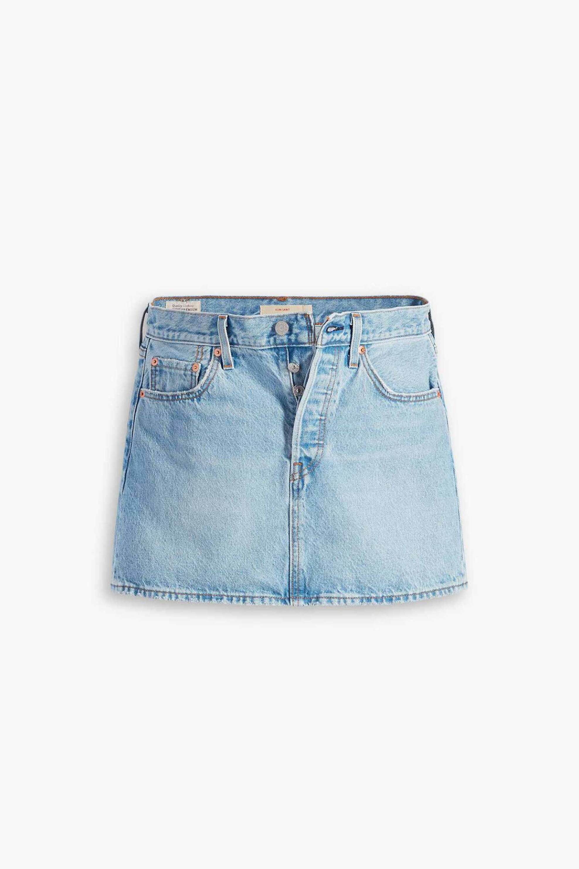 LEVI'S Levi's® γυναικεία mini φούστα denim πεντάτσεπη "Icon" - A46940003 Denim Blue Ανοιχτό - 3