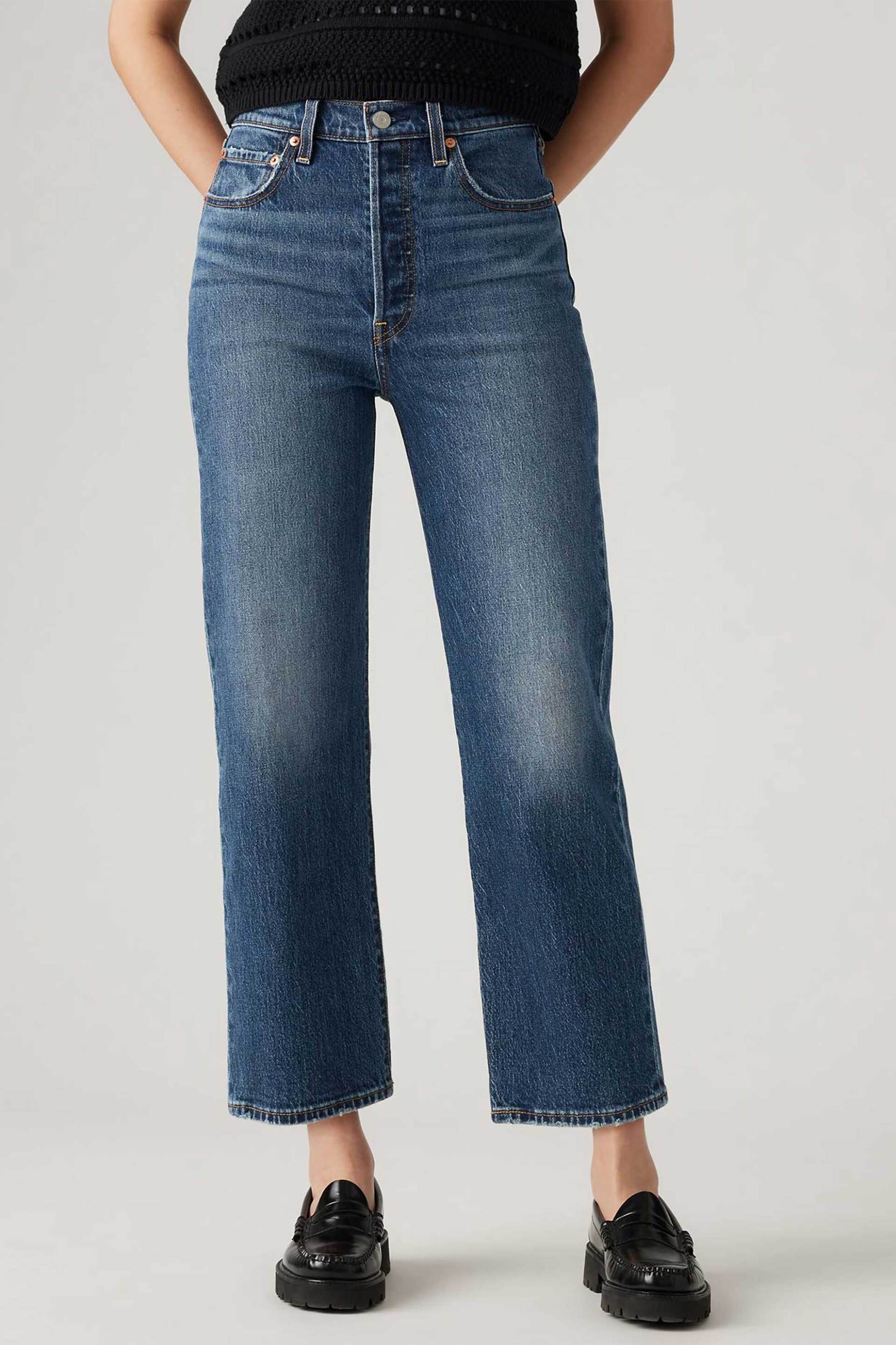 Levi's® γυναικείο τζιν παντελόνι πεντάτσεπο Straight Fit - 726930218 Denim Blue Ανοιχτό