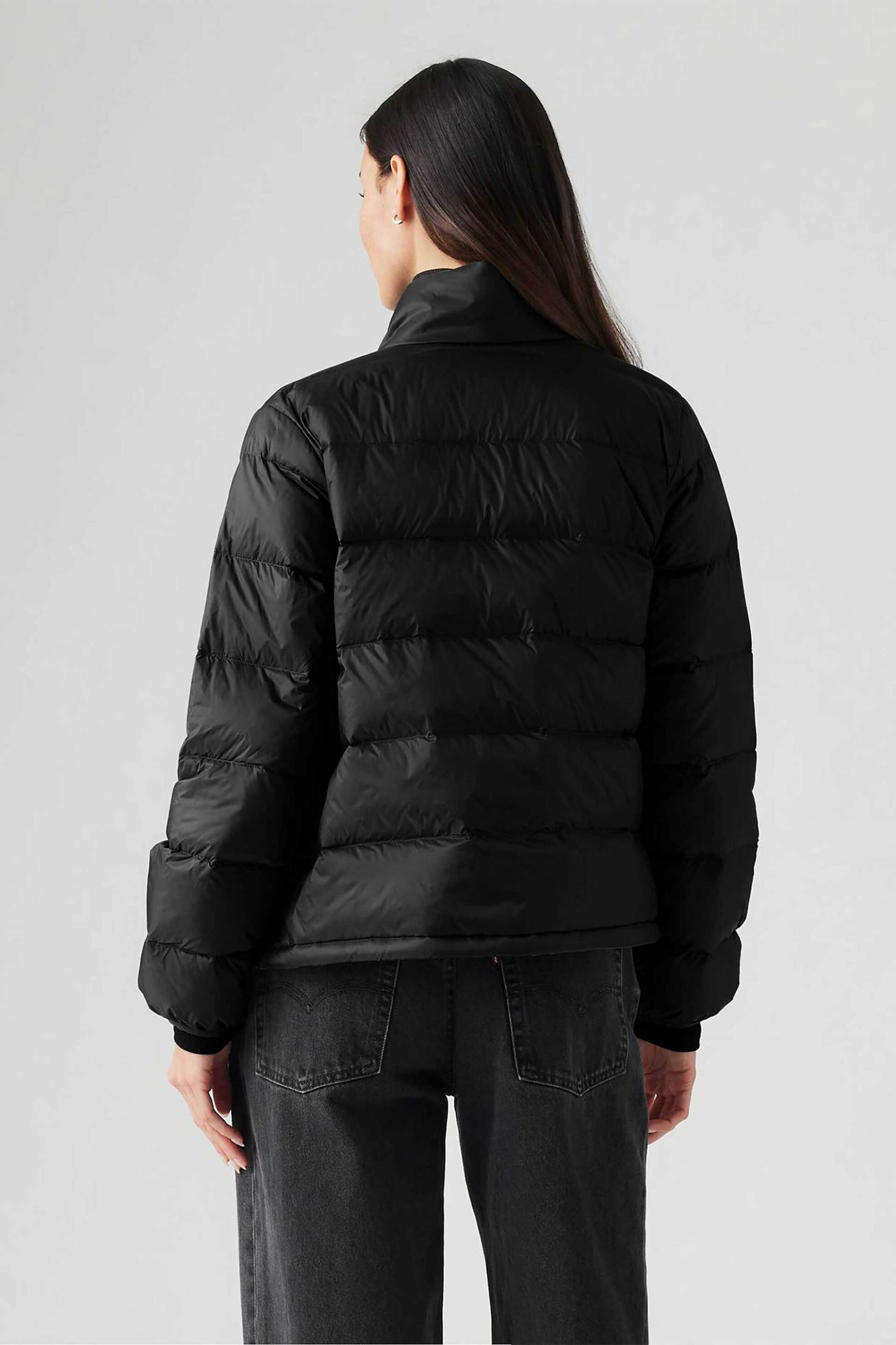 Levi's® γυναικείο μπουφάν καπιτονέ με λογότυπο Standard Fit " Polly Packable Down" - A83200000 Μαύρο φωτογραφία