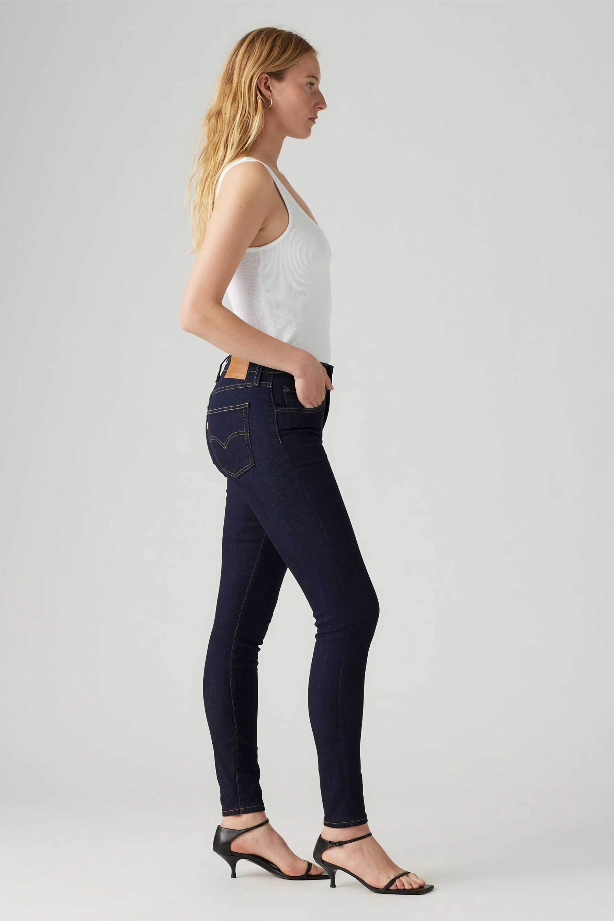 Levi's® γυναικείο τζιν παντελόνι ψηλόμεσο πεντάτσεπο Skinny Fit "721" - 188820626 Μπλε φωτογραφία