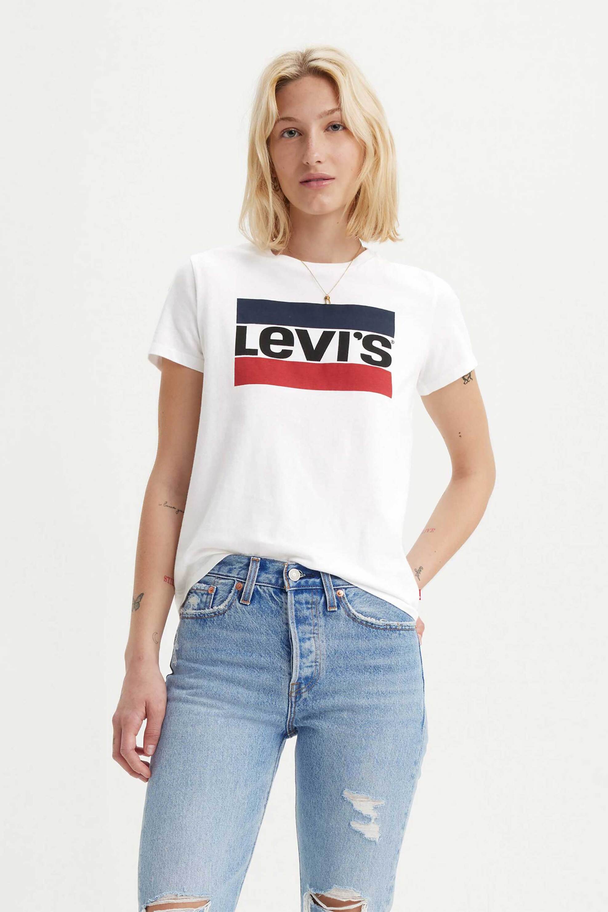 LEVI'S Levi's® γυναικείο T-shirt μονόχρωμο "Perfect Graphic" - 173690297 Λευκό
