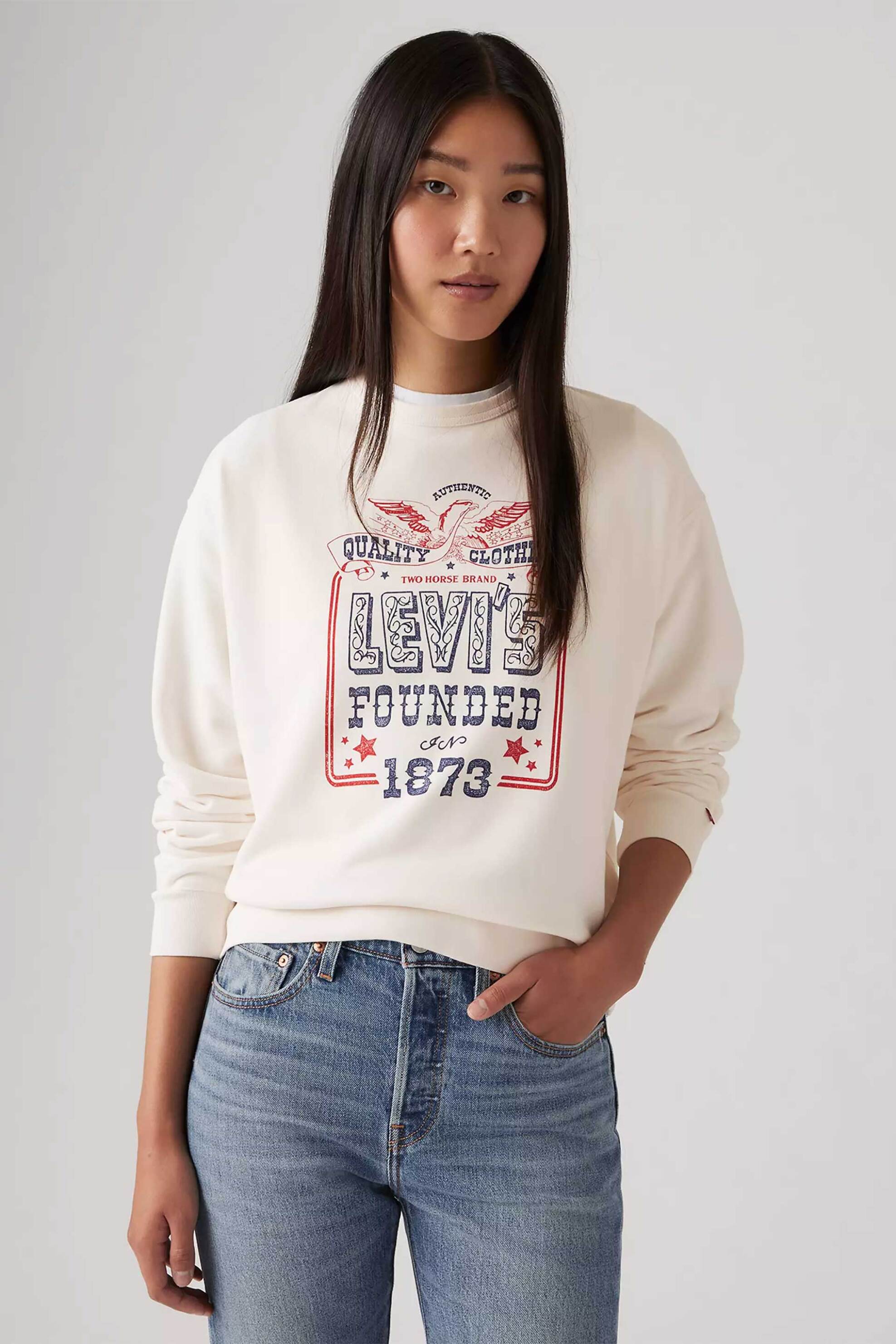 Levi's Levi's® γυναικεία μπλούζα φούτερ με graphic logo print Standard Fit 