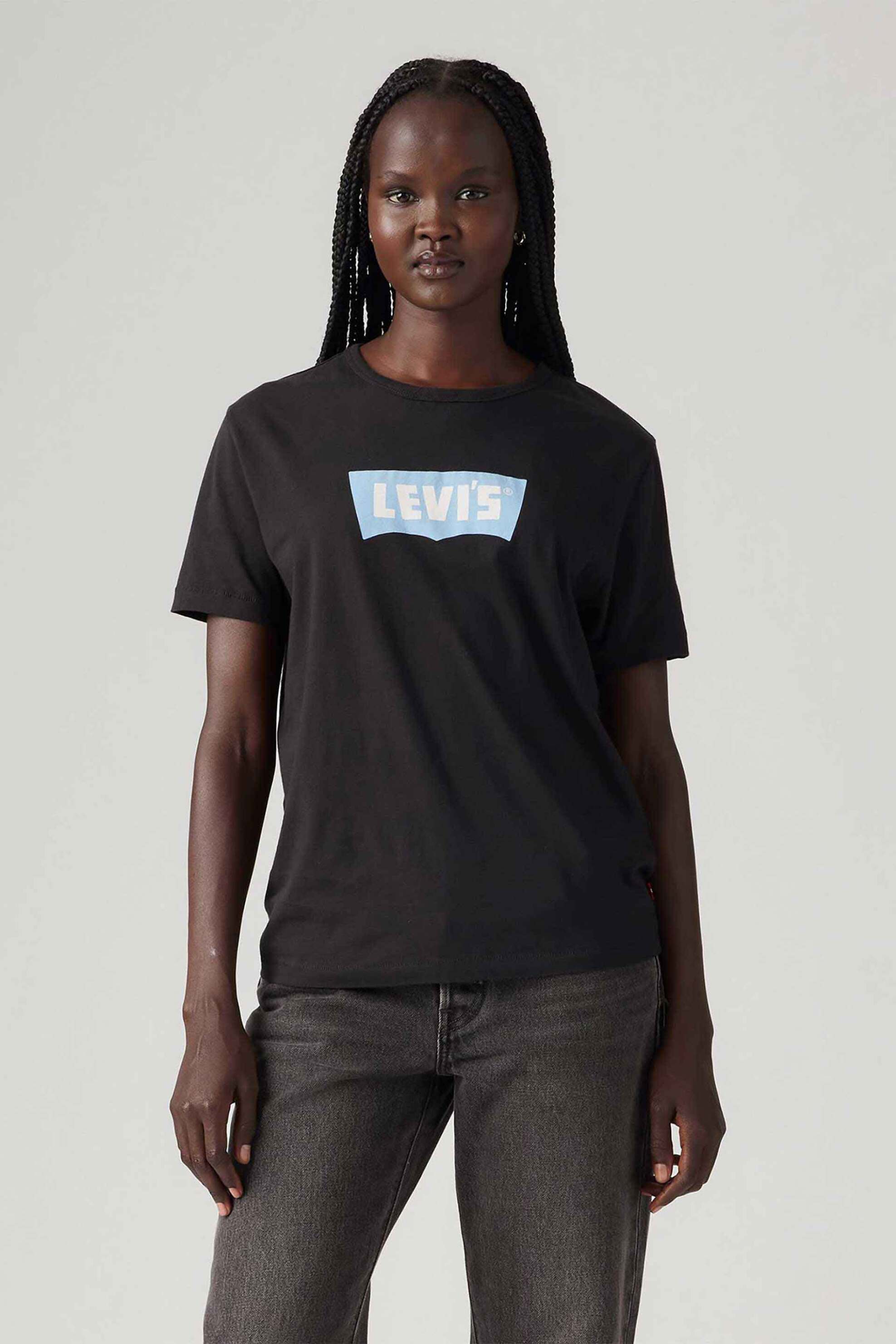 LEVI'S Levi's® γυναικείο T-shirt με logo print Standard Fit "Graphic Iconic" - A88020039 Μαύρο - 3
