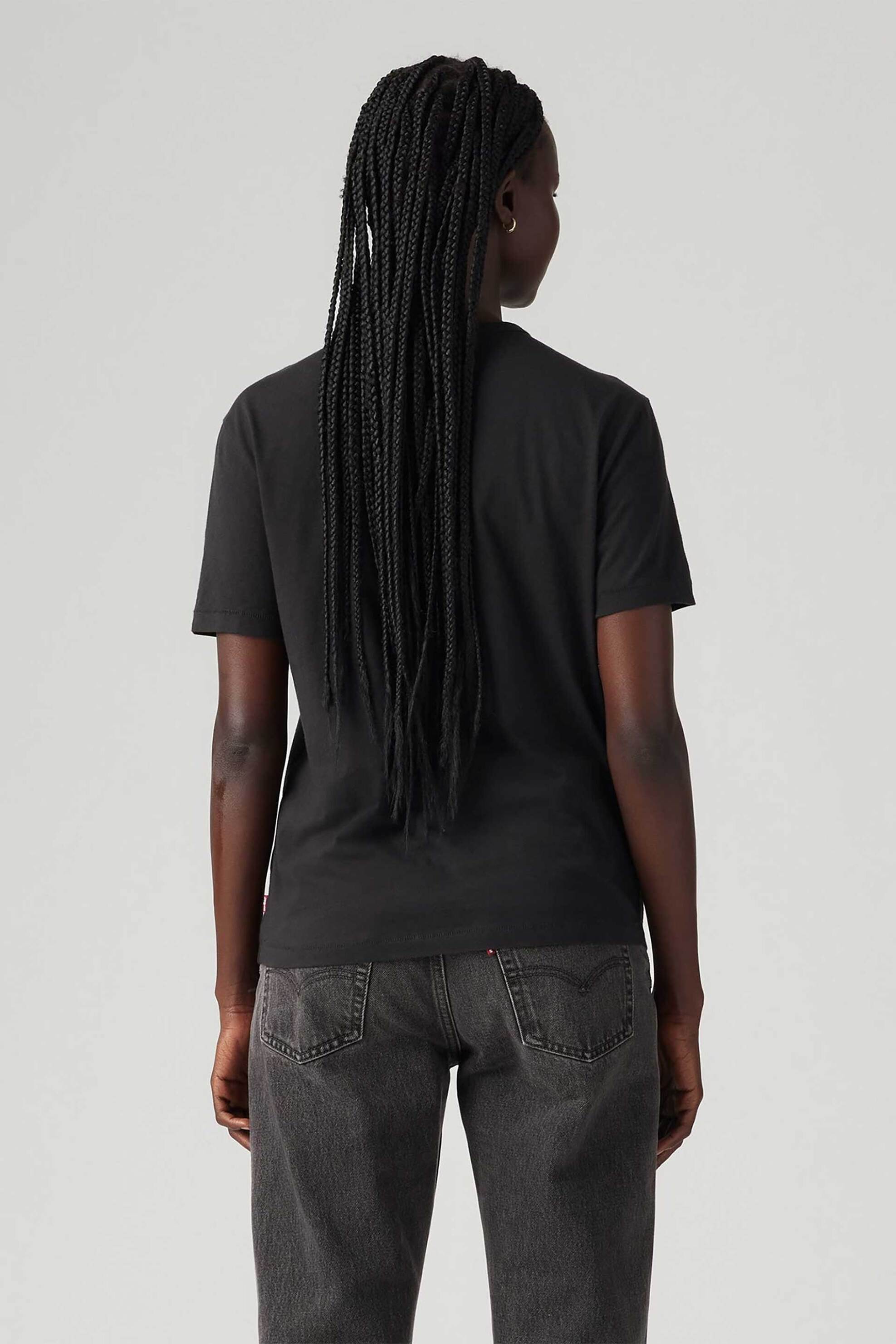 LEVI'S Levi's® γυναικείο T-shirt με logo print Standard Fit "Graphic Iconic" - A88020039 Μαύρο - 4