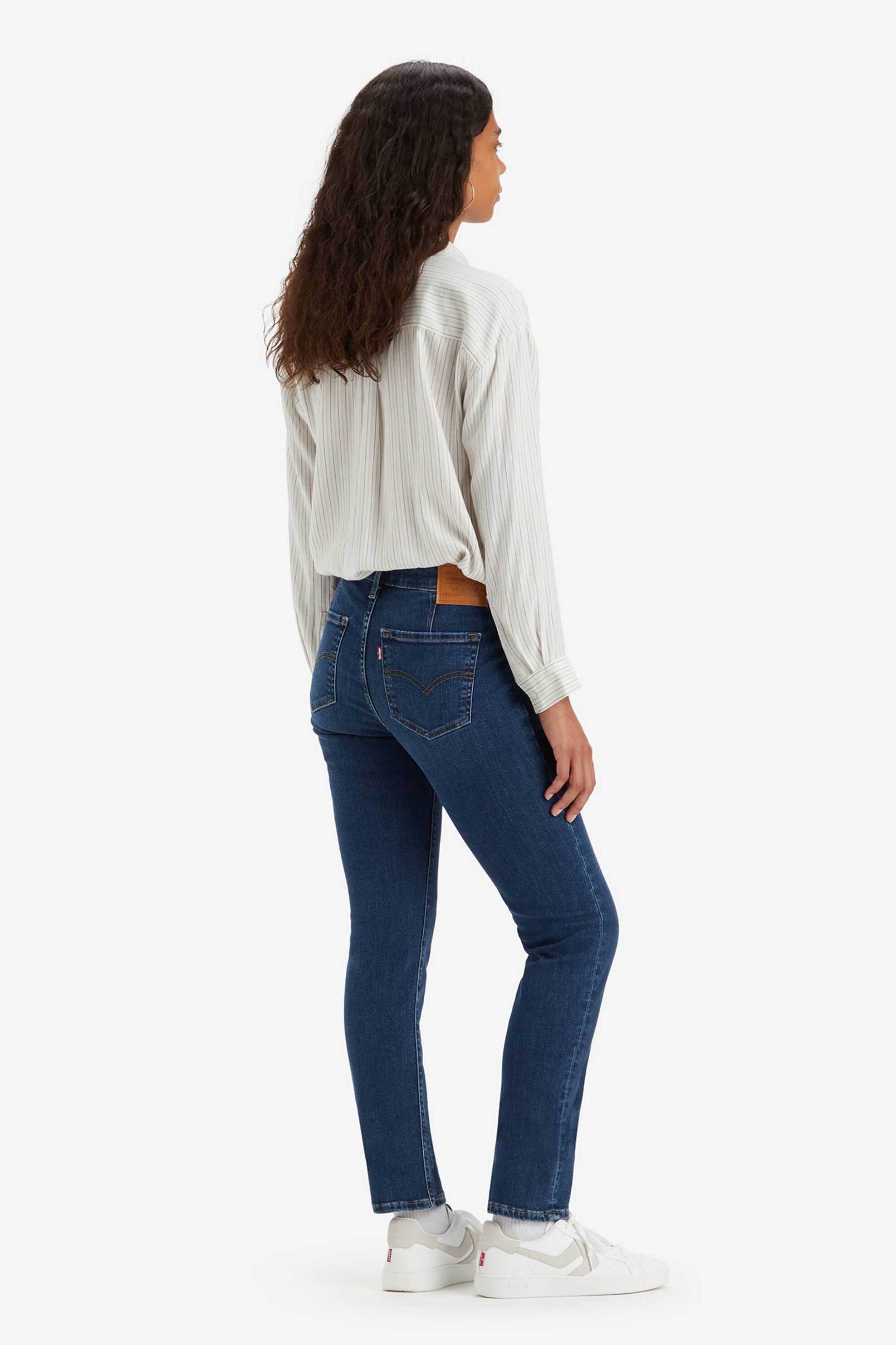 LEVI'S Levi's® γυναικείο τζιν παντελόνι πεντάτσεπο Slim Fit "712" - A61990008 Denim Blue Σκούρο - 4