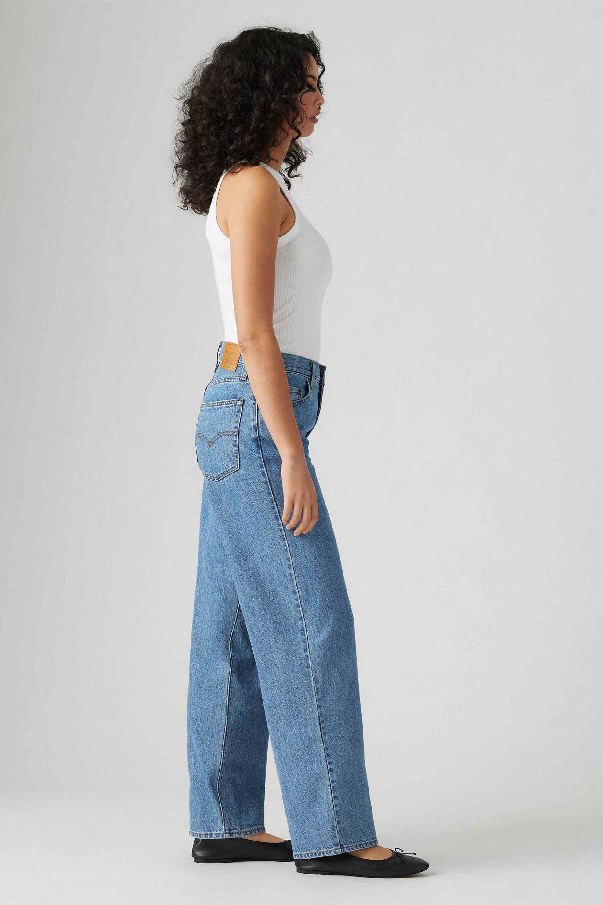 Levi's® γυναικείο τζιν παντελόνι πεντάτσεπο Loose Fit "Baggy Dad" - A34940072 Denim Blue φωτογραφία