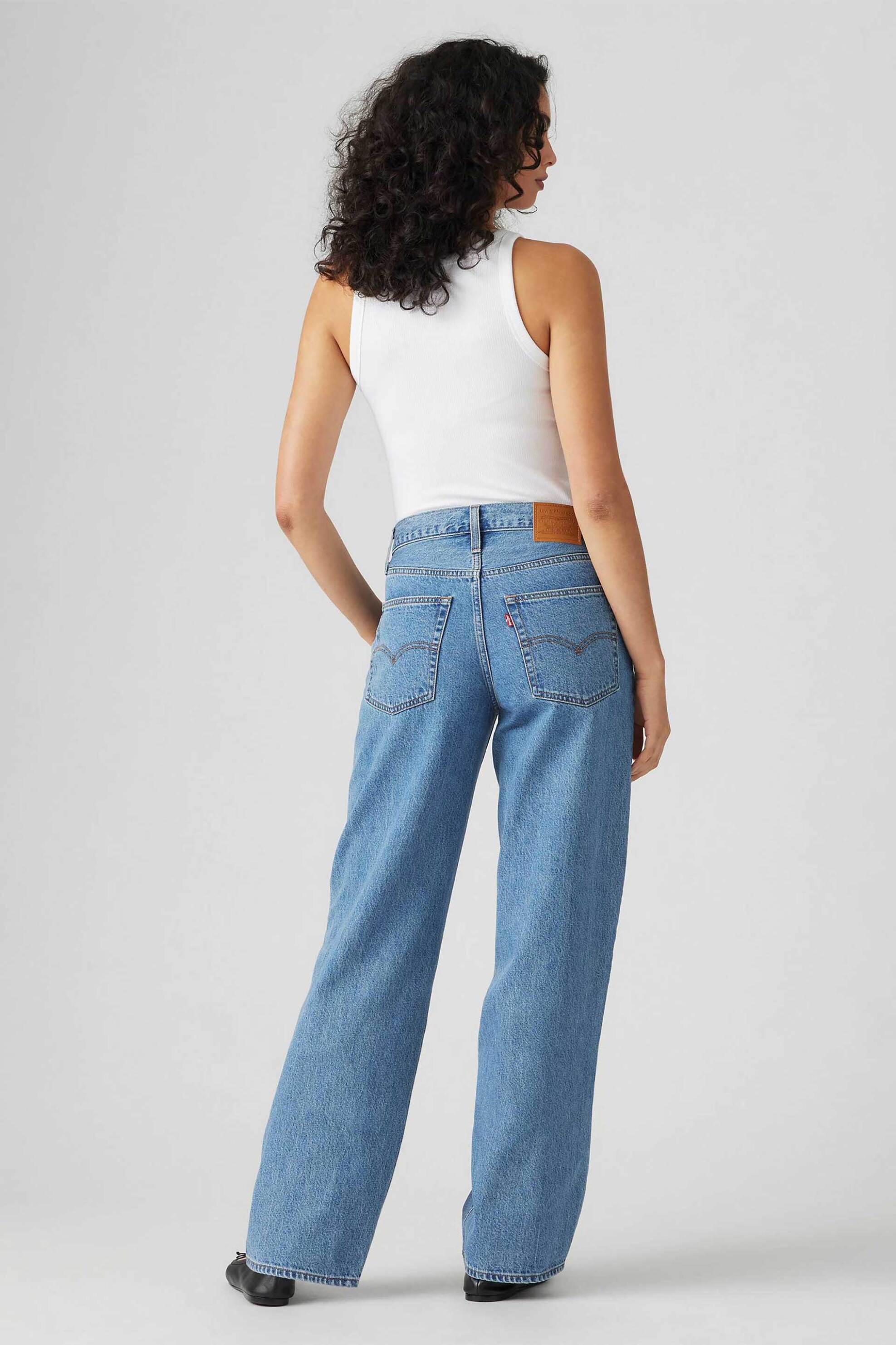 LEVI'S Levi's® γυναικείο τζιν παντελόνι πεντάτσεπο Loose Straight Fit "Baggy Dad" - A34940072 Denim Blue - 3