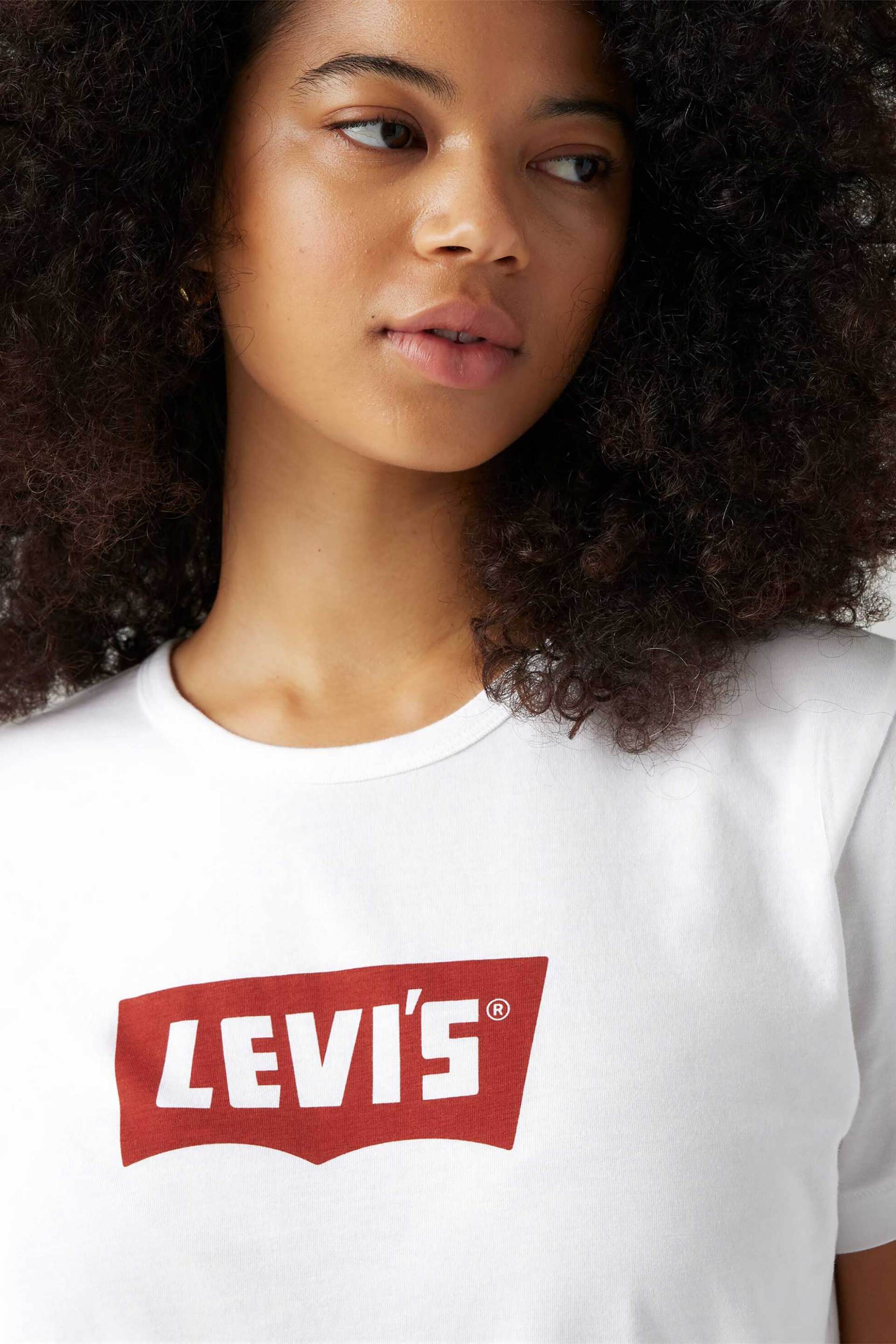 LEVI'S Levi's® γυναικείο T-shirt με logo print Standard Fit "Graphic Iconic" - A88020000 Λευκό - 2