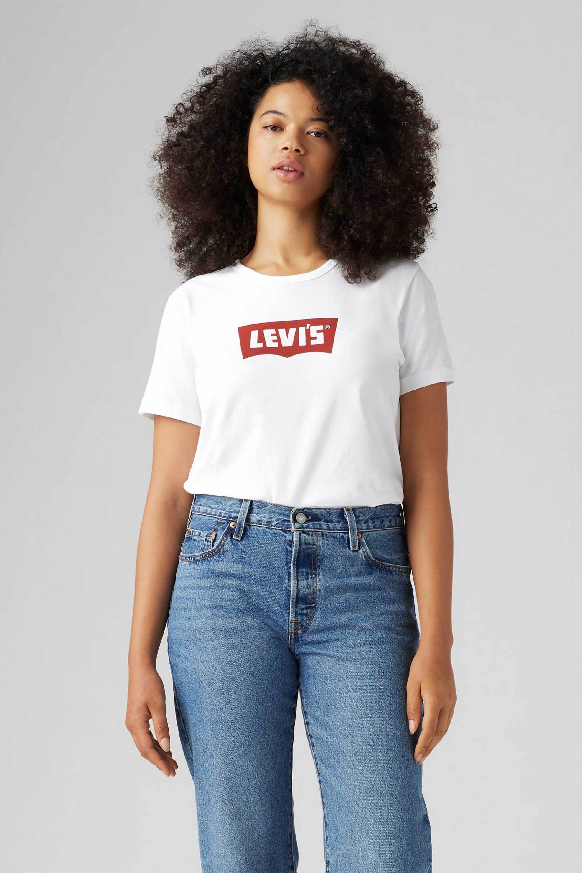 LEVI'S Levi's® γυναικείο T-shirt με logo print Standard Fit "Graphic Iconic" - A88020000 Λευκό - 3