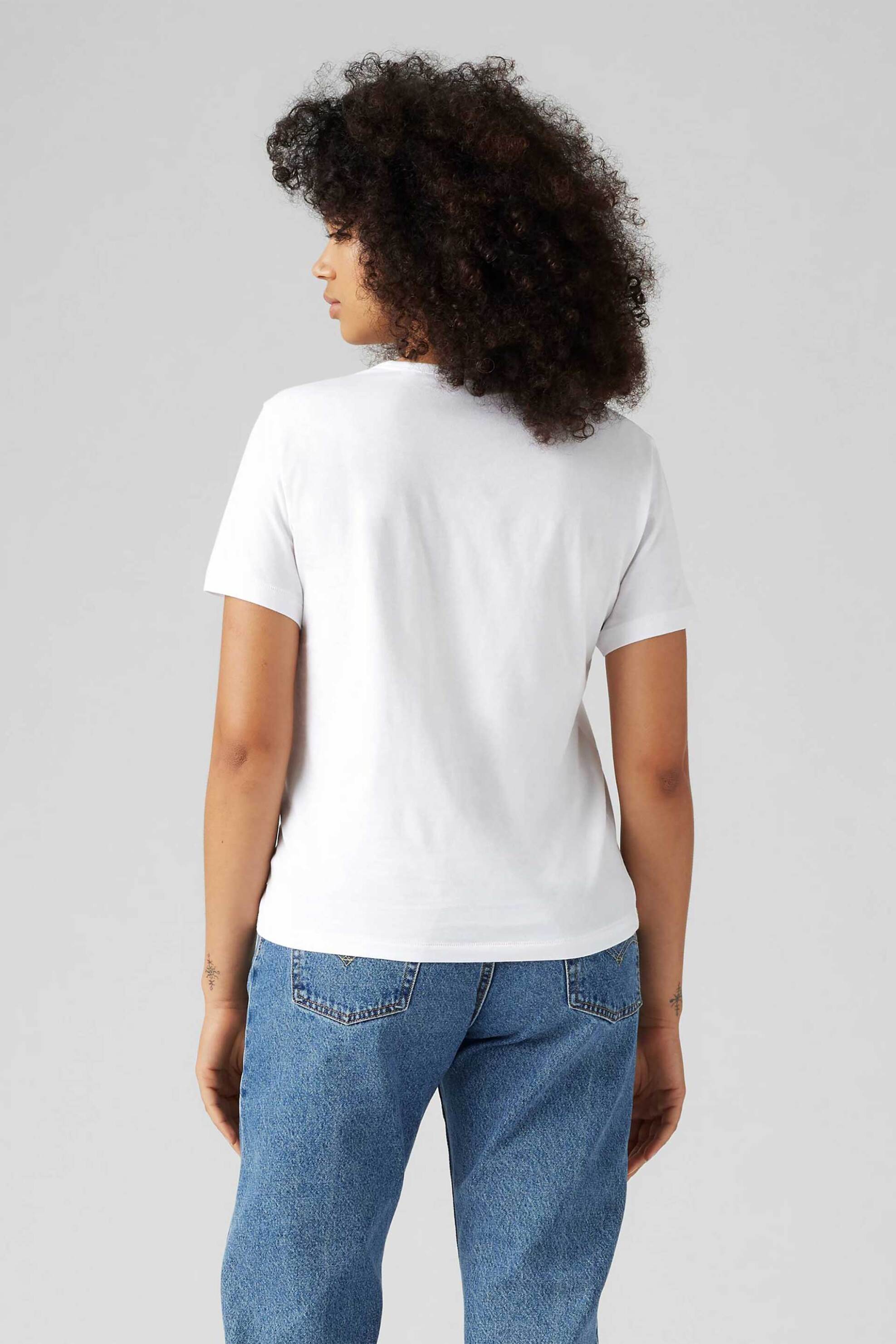 LEVI'S Levi's® γυναικείο T-shirt με logo print Standard Fit "Graphic Iconic" - A88020000 Λευκό - 4