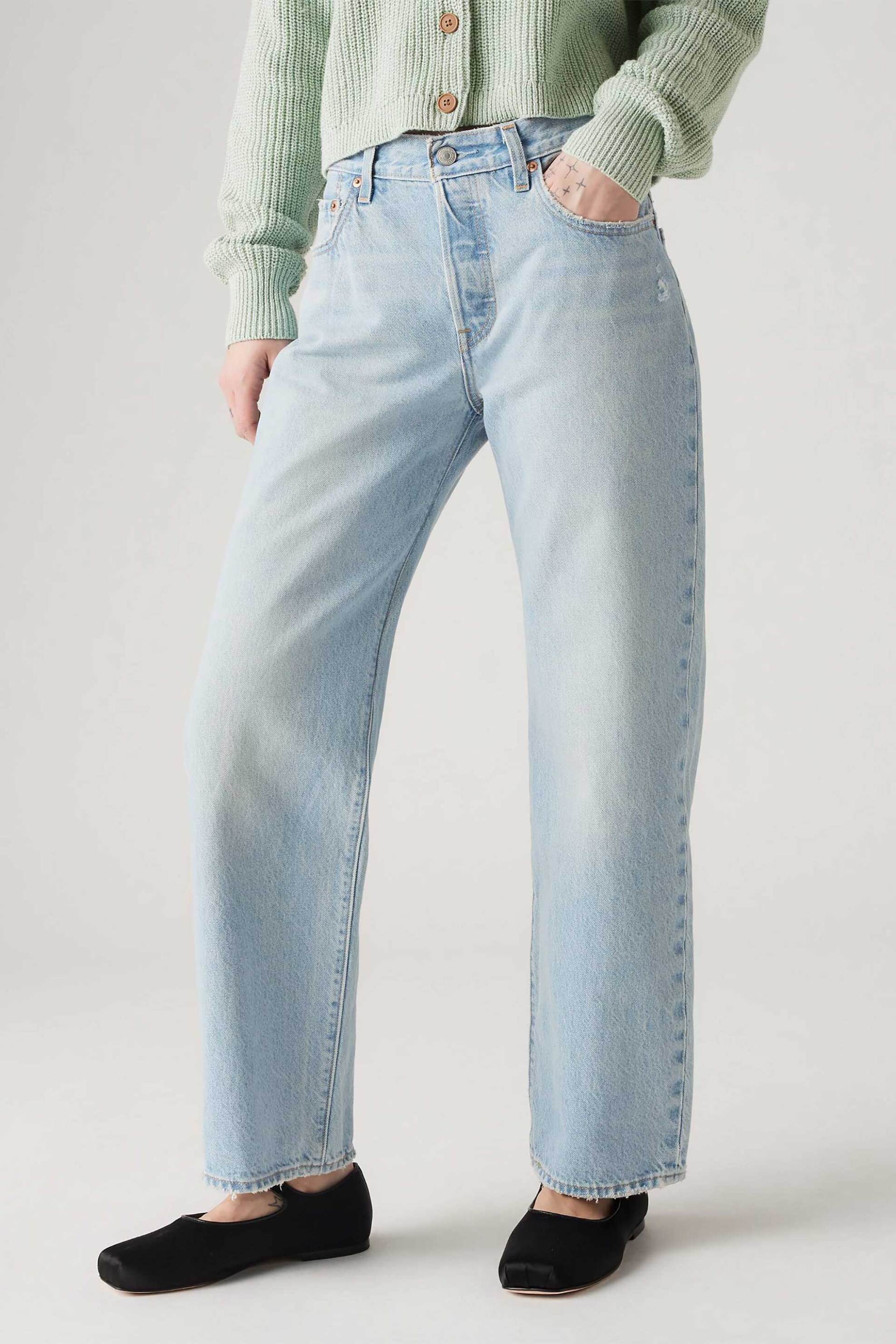 Levi's® γυναικείο τζιν παντελόνι πεντάτσεπο Loose Fit "501® 90's Ankle" - A91500001 Denim Blue Ανοιχτό φωτογραφία