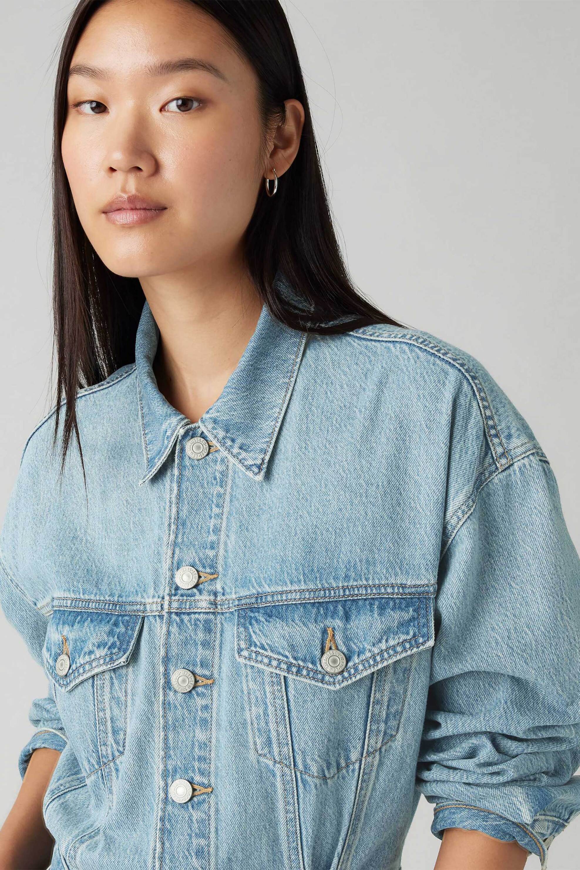 Levi's® γυναικεία denim ολόσωμη φόρμα πεντάτσεπη Relaxed Fit "Baggy Jumpsuit" - 001WA0001 Denim Blue Ανοιχτό φωτογραφία