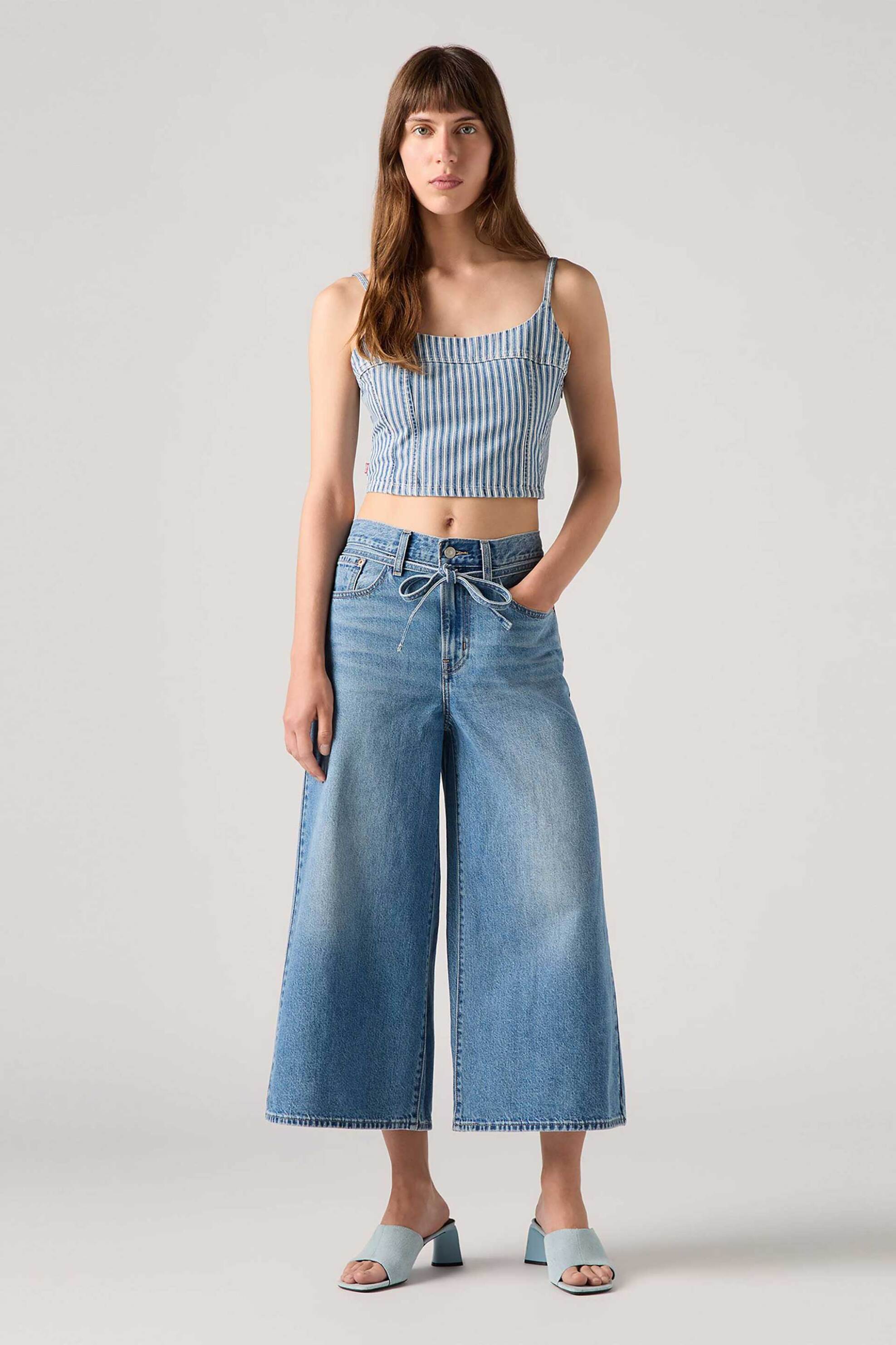 Levi's Levi's® γυναικείο τζιν παντελόνι πεντάτσεπο cropped Oversized Fit 