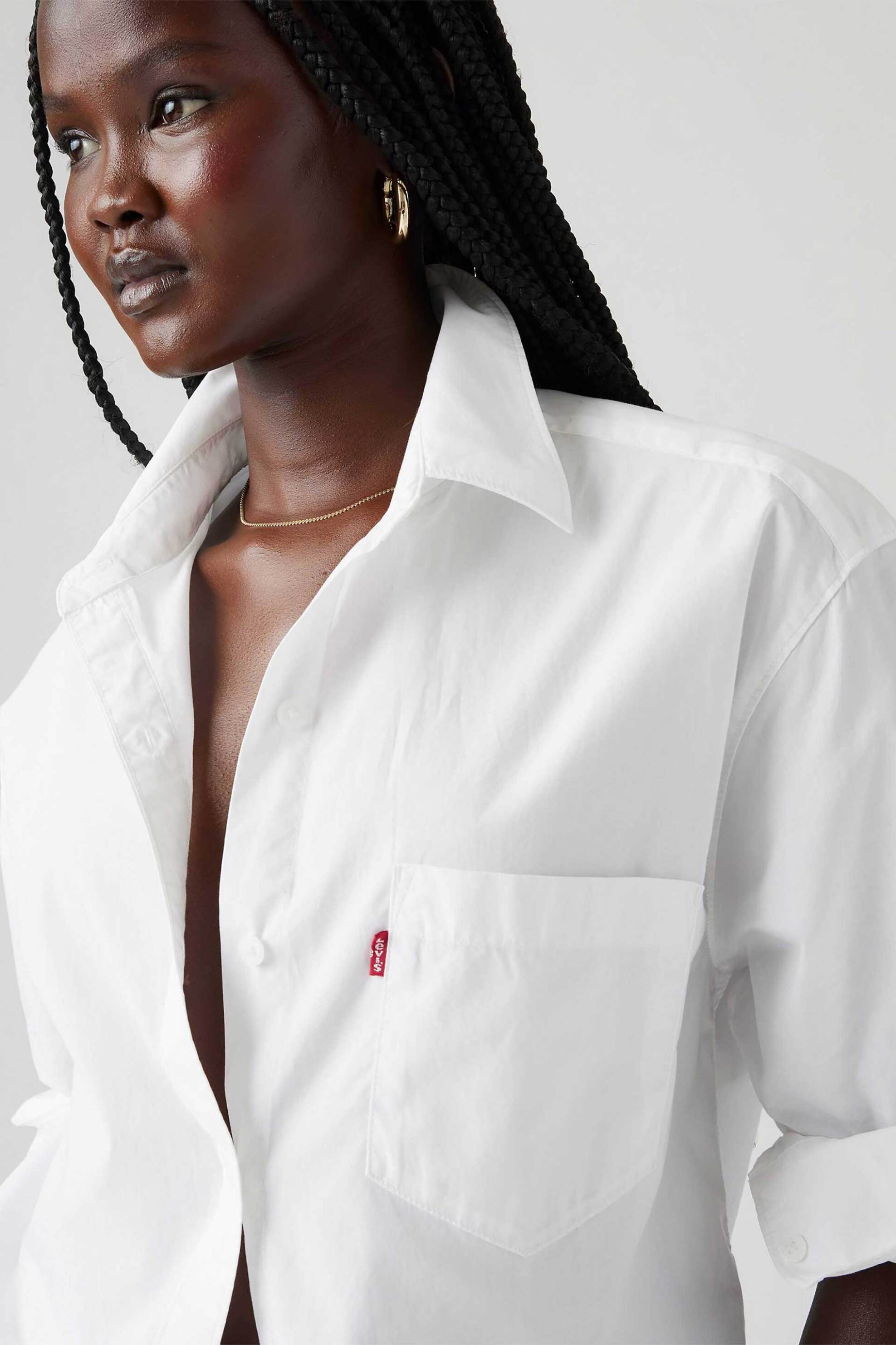 Levi's® γυναικείο πουκάμισο Relaxed Fit "Harlie Boyfriend" - 001HM0003 Λευκό φωτογραφία