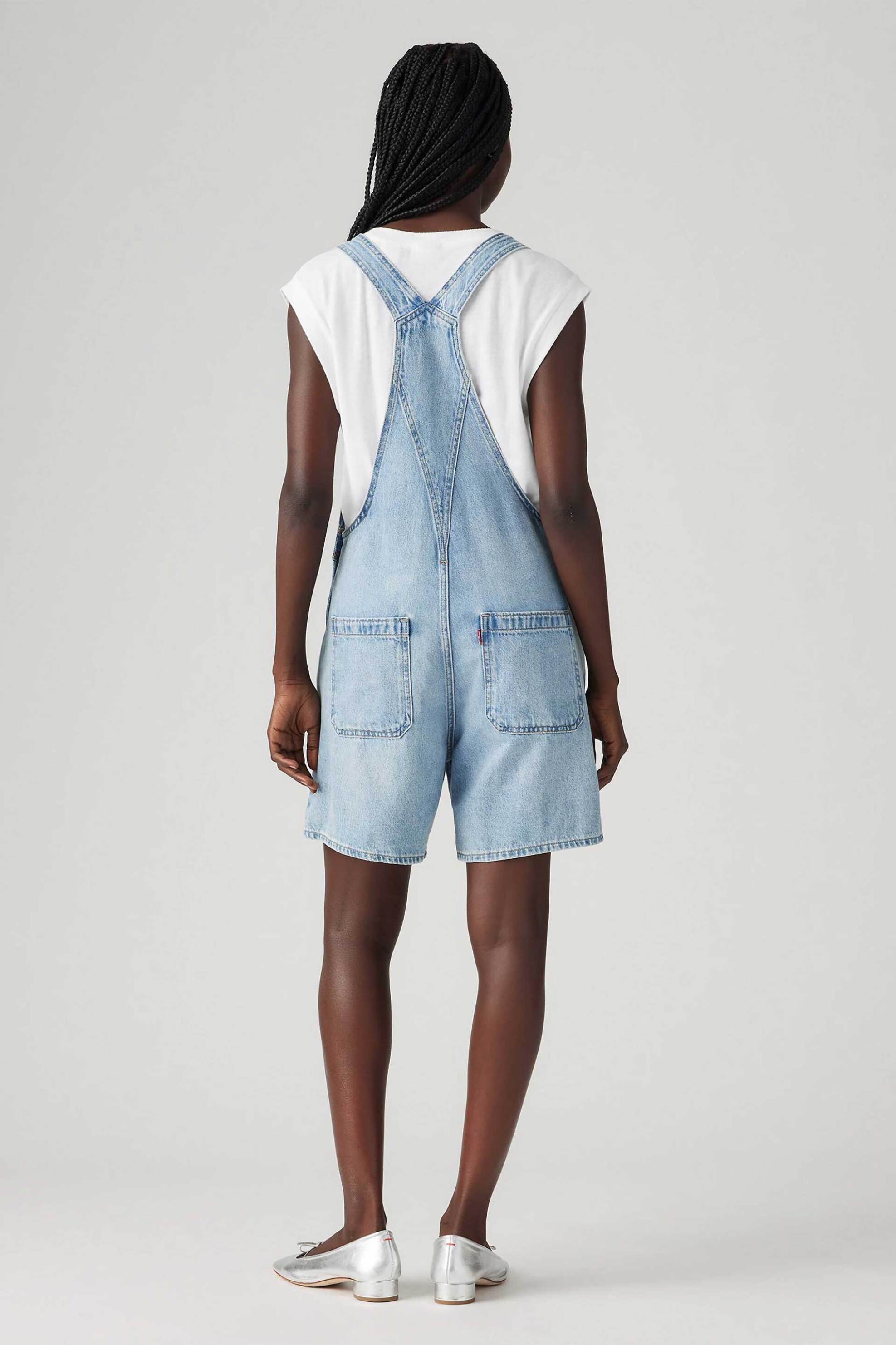 Levi&Apos S Γυναικεία Denim Σαλοπέτα Relaxed Fit Utility Shortall - 001Uy0000 Blue Ανοιχτό
