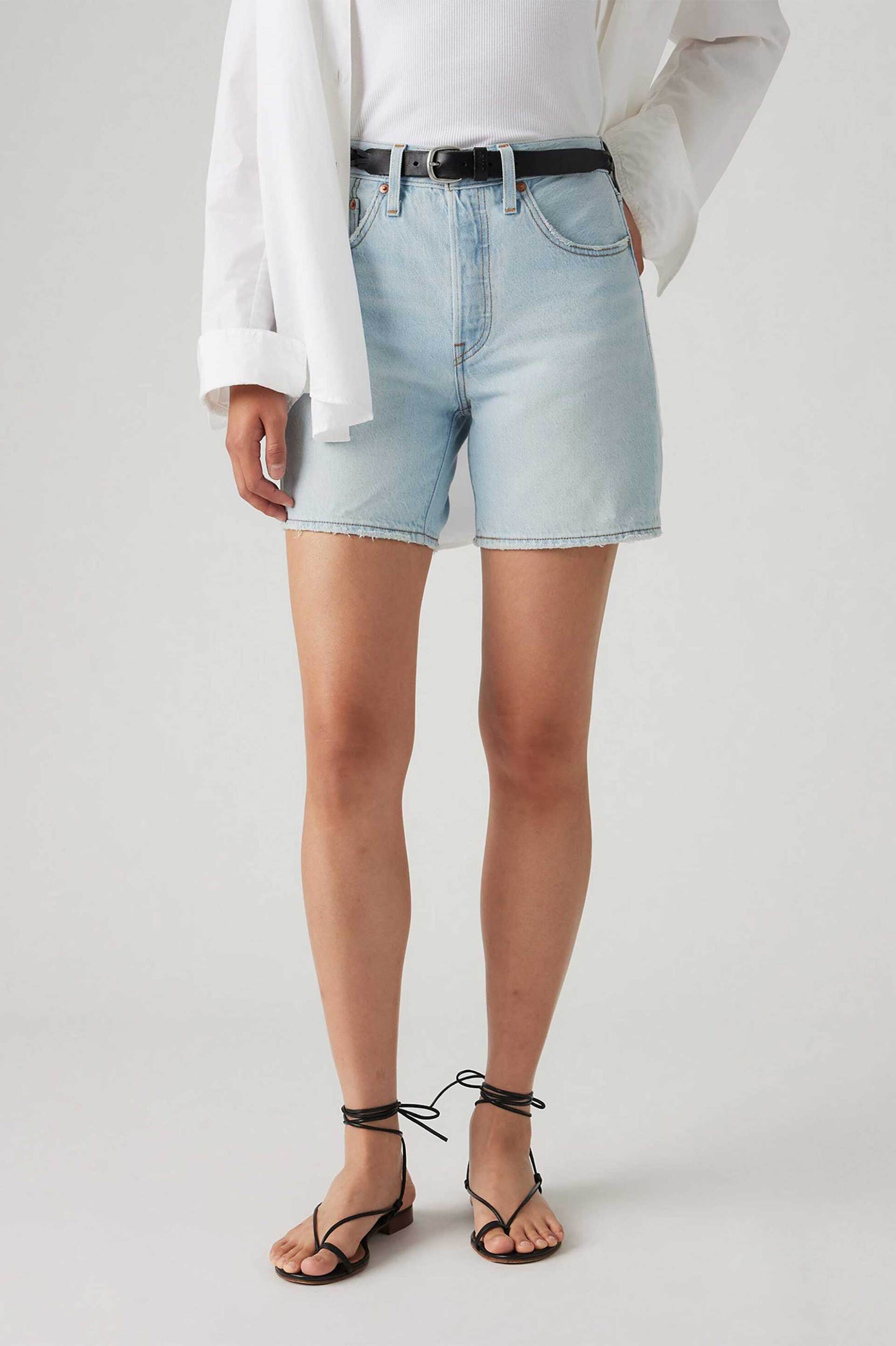 LEVI'S Levi's® γυναικείο denim σορτς ψηλόμεσο πεντάτσεπο Vintage Fit "501®" - A92960002 Denim Blue Ανοιχτό - 2