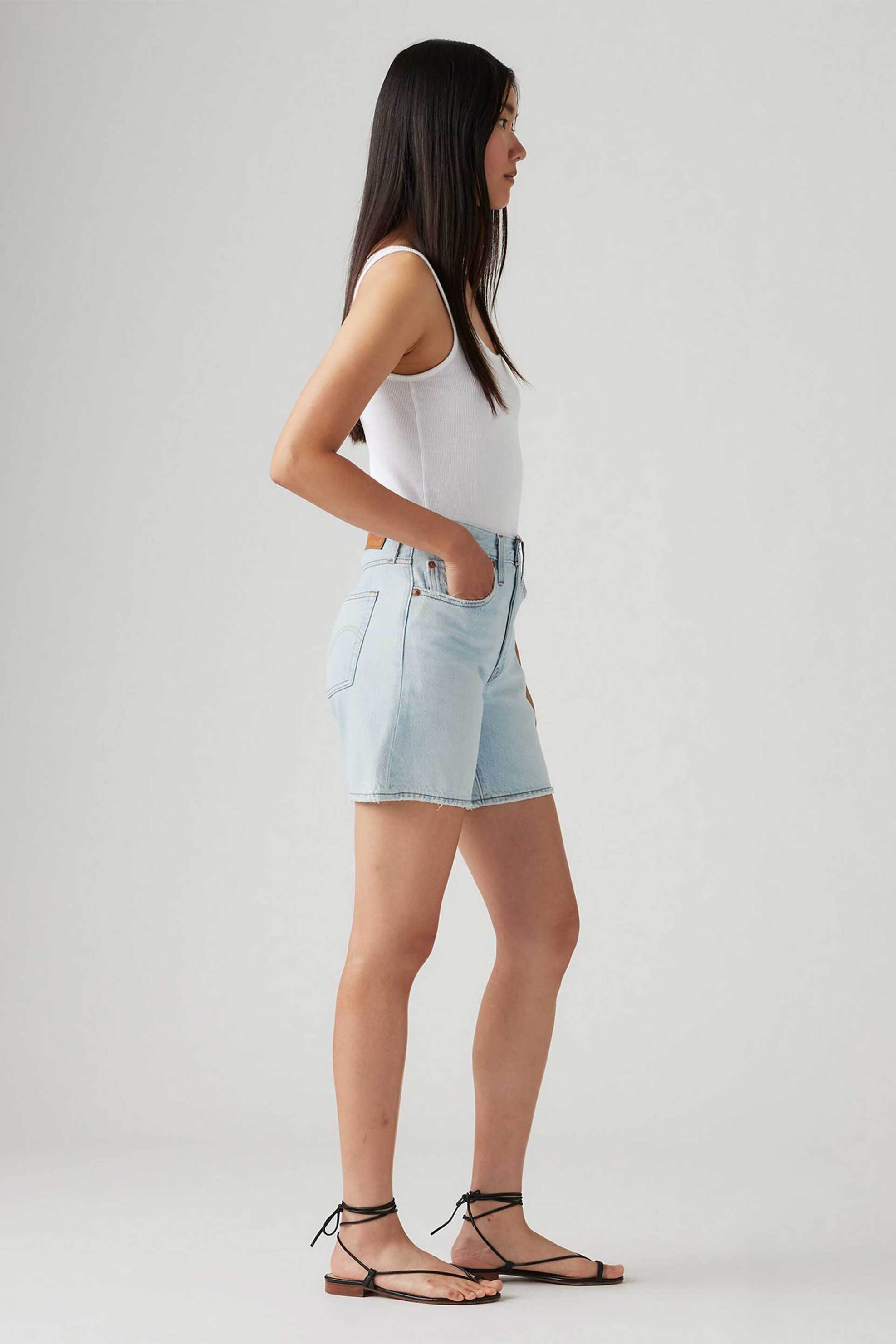 LEVI'S Levi's® γυναικείο denim σορτς ψηλόμεσο πεντάτσεπο Vintage Fit "501®" - A92960002 Denim Blue Ανοιχτό - 3