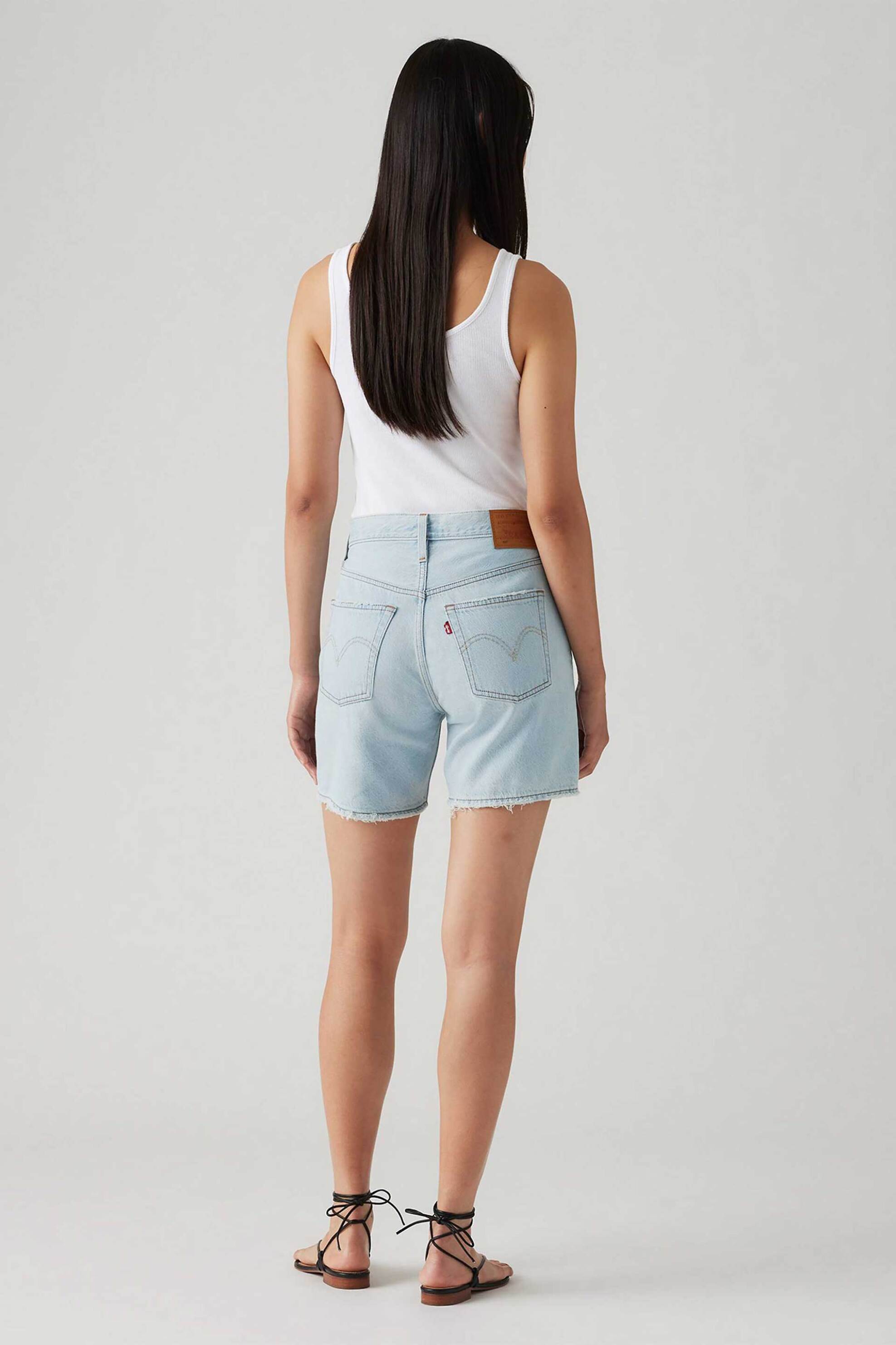 LEVI'S Levi's® γυναικείο denim σορτς ψηλόμεσο πεντάτσεπο Vintage Fit "501®" - A92960002 Denim Blue Ανοιχτό - 4