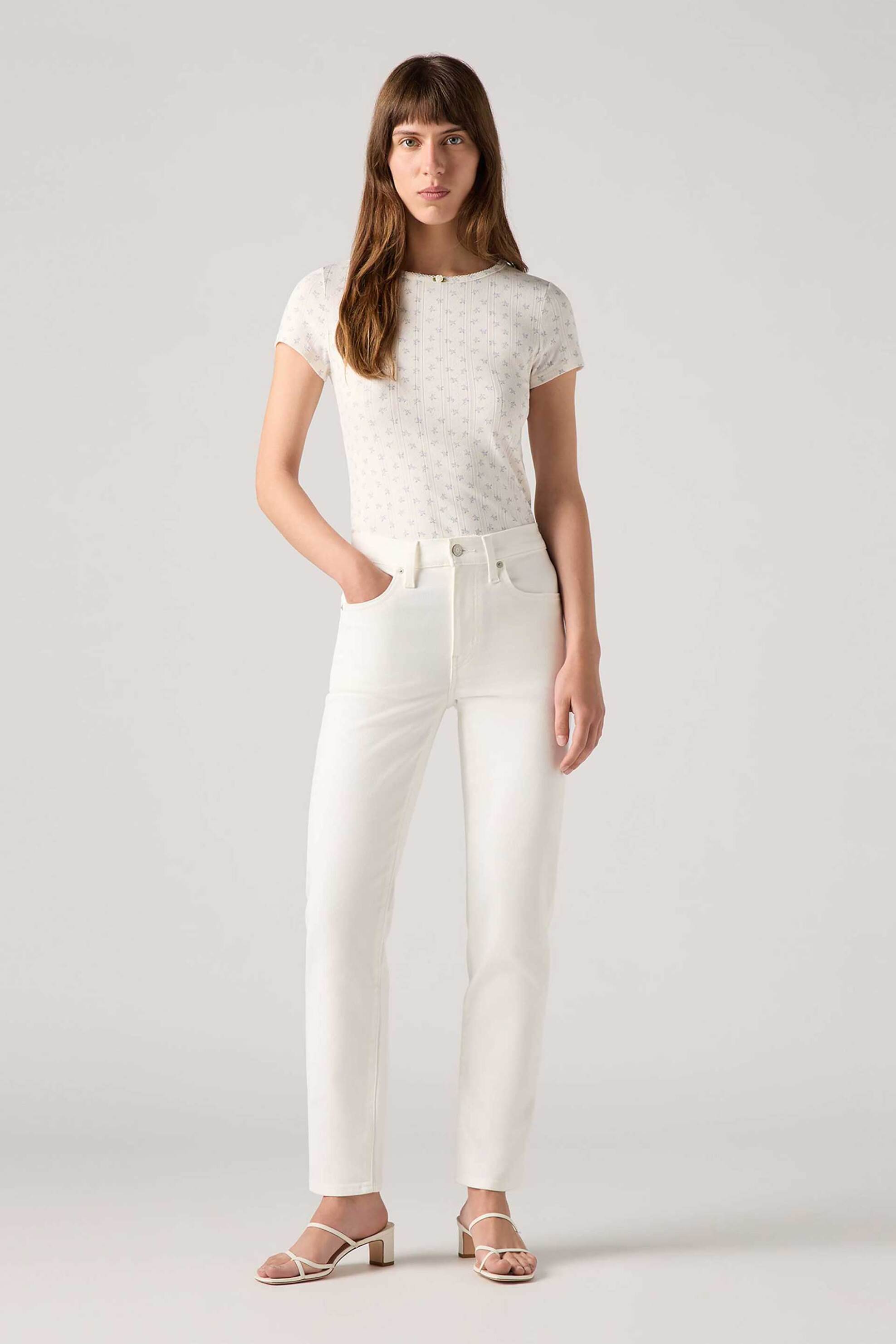 Levi's Levi's® γυναικείο τζιν παντελόνι ψηλόμεσο πεντάτσεπο Straight Fit 
