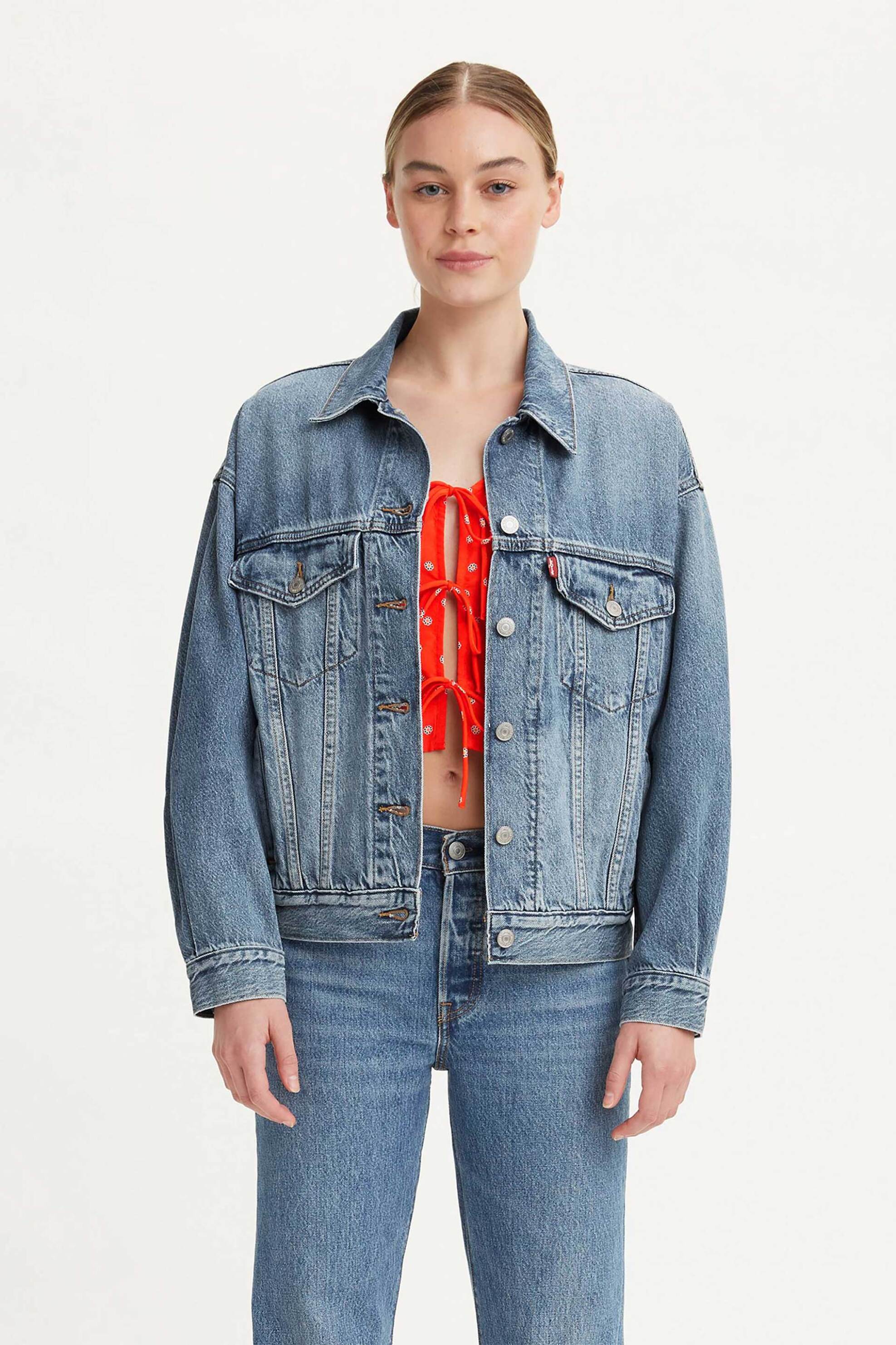 LEVI'S Levi's® γυναικείο denim jacket Relaxed Fit "'90s Trucker" - A17430046 Denim Blue