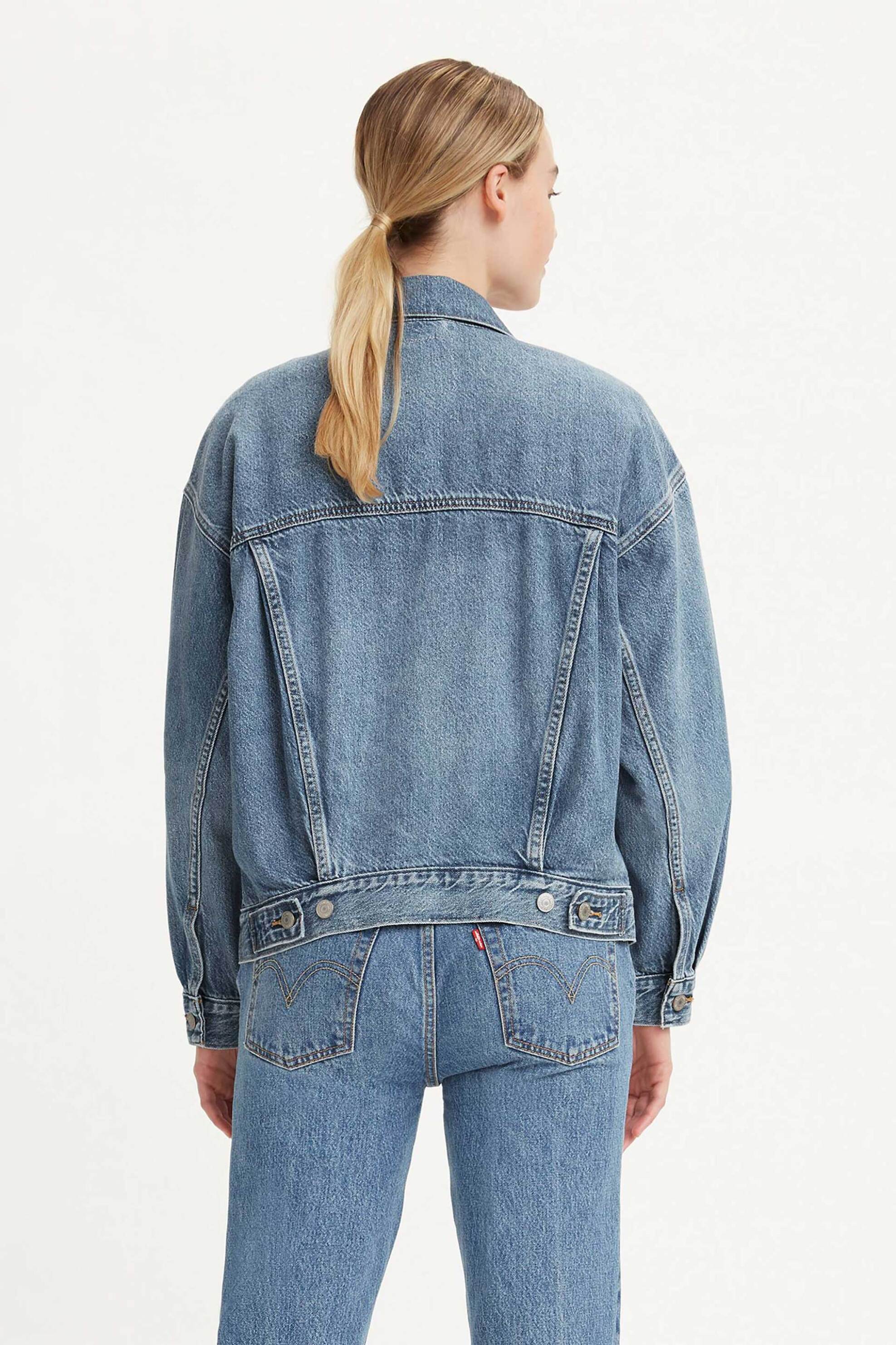 Levi's® γυναικείο denim jacket Relaxed Fit "'90s Trucker" - A17430046 Denim Blue φωτογραφία