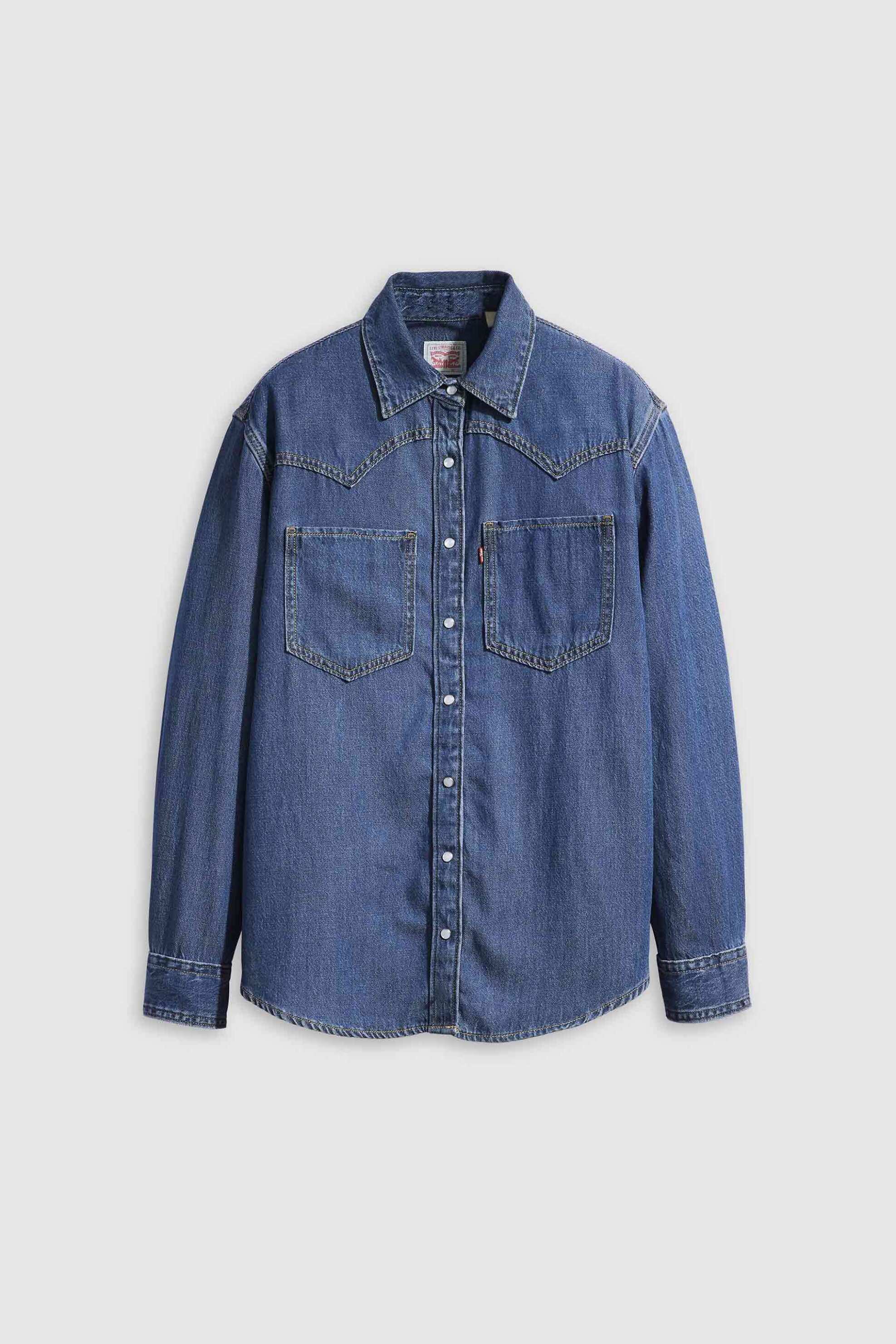 Levi&Apos S Γυναικείο Denim Πουκάμισο Relaxed Fit Teodora Western - A72440007 Blue Σκούρο