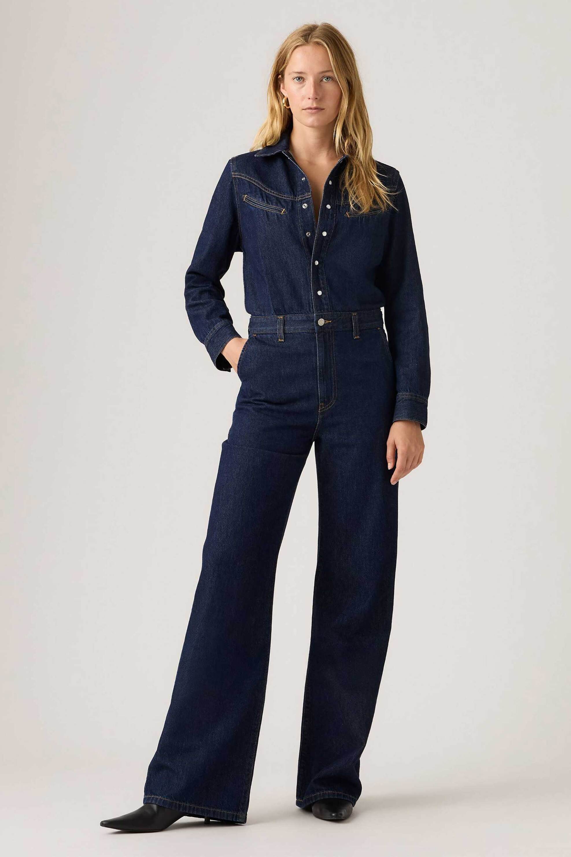 LEVI'S Levi's® γυναικεία denim ολόσωμη φόρμα Relaxed Fit "Rinoa" - 003S40000 Denim Blue Σκούρο