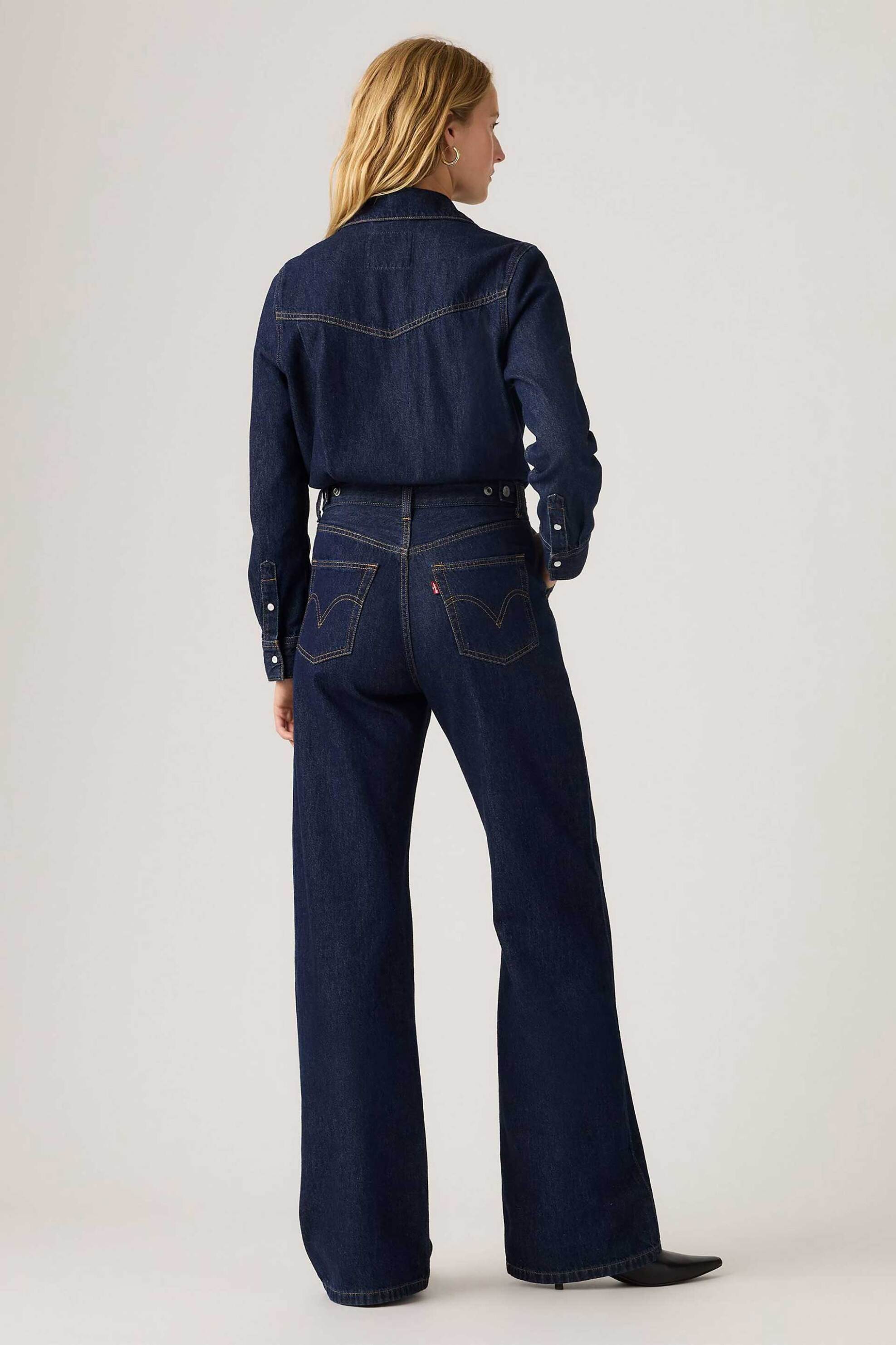 Levi's® γυναικεία denim ολόσωμη φόρμα Relaxed Fit "Rinoa" - 003S40000 Denim Blue Σκούρο φωτογραφία