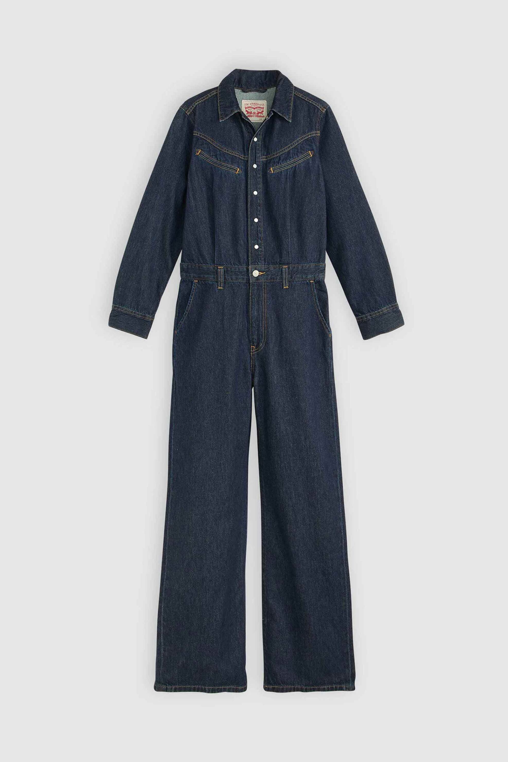 Levi's® γυναικεία denim ολόσωμη φόρμα Relaxed Fit "Rinoa" - 003S40000 Denim Blue Σκούρο φωτογραφία