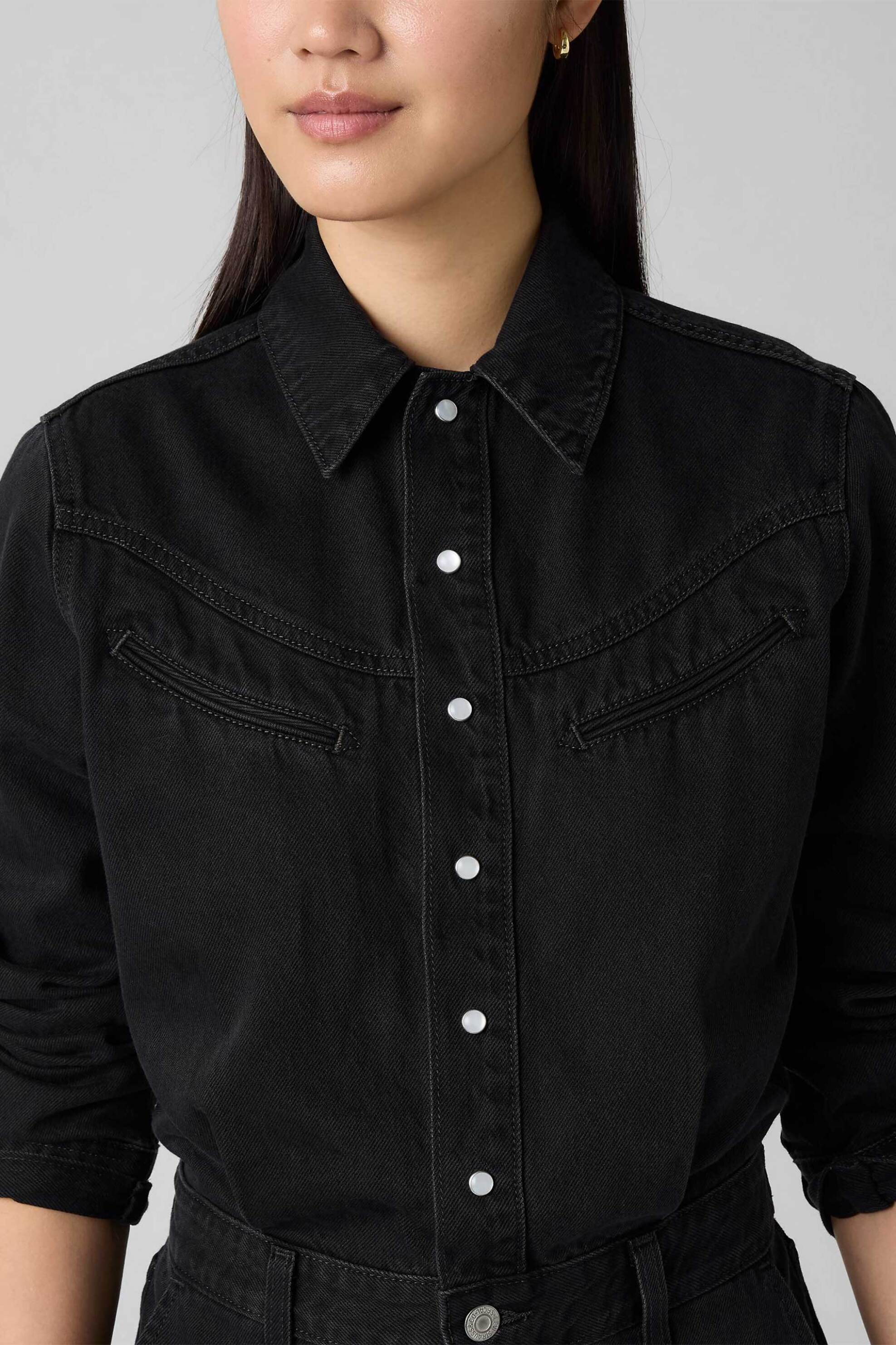 Levi's® γυναικεία denim ολόσωμη φόρμα Relaxed Fit "Rinoa" - 003S40001 Μαύρο φωτογραφία