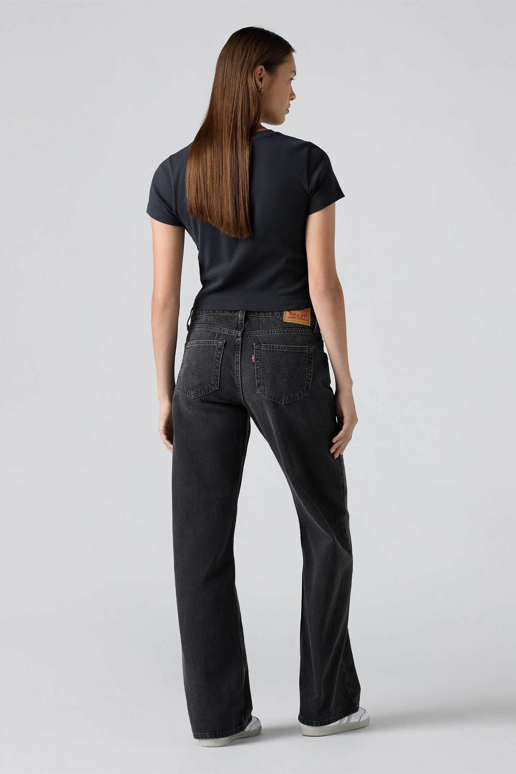 Levi's® γυναικείο τζιν παντελόνι ψηλόμεσο πεντάτσεπο Loose Fit "Superlow" - A74980001 Μαύρο φωτογραφία
