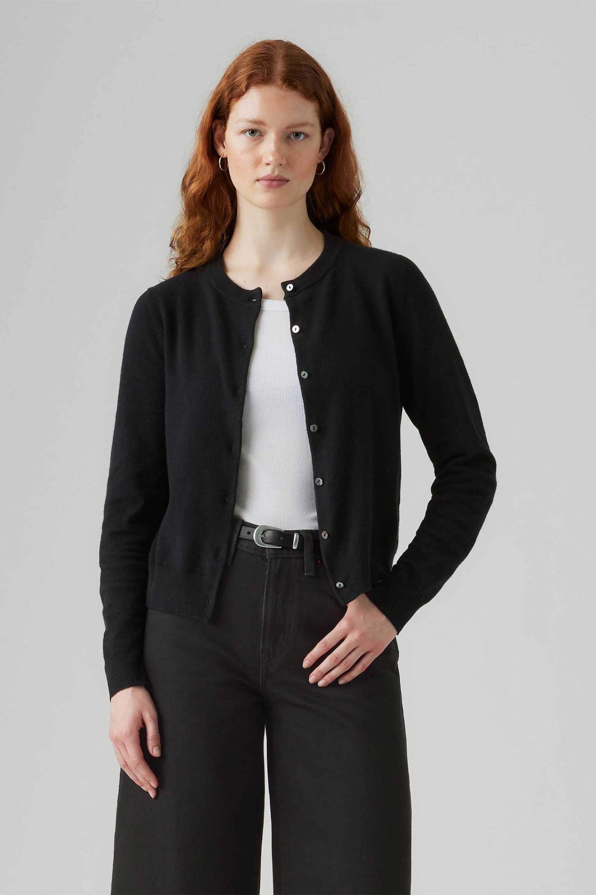 Levi's® γυναικεία πλεκτή ζακέτα μονόχρωμη Standard Fit 