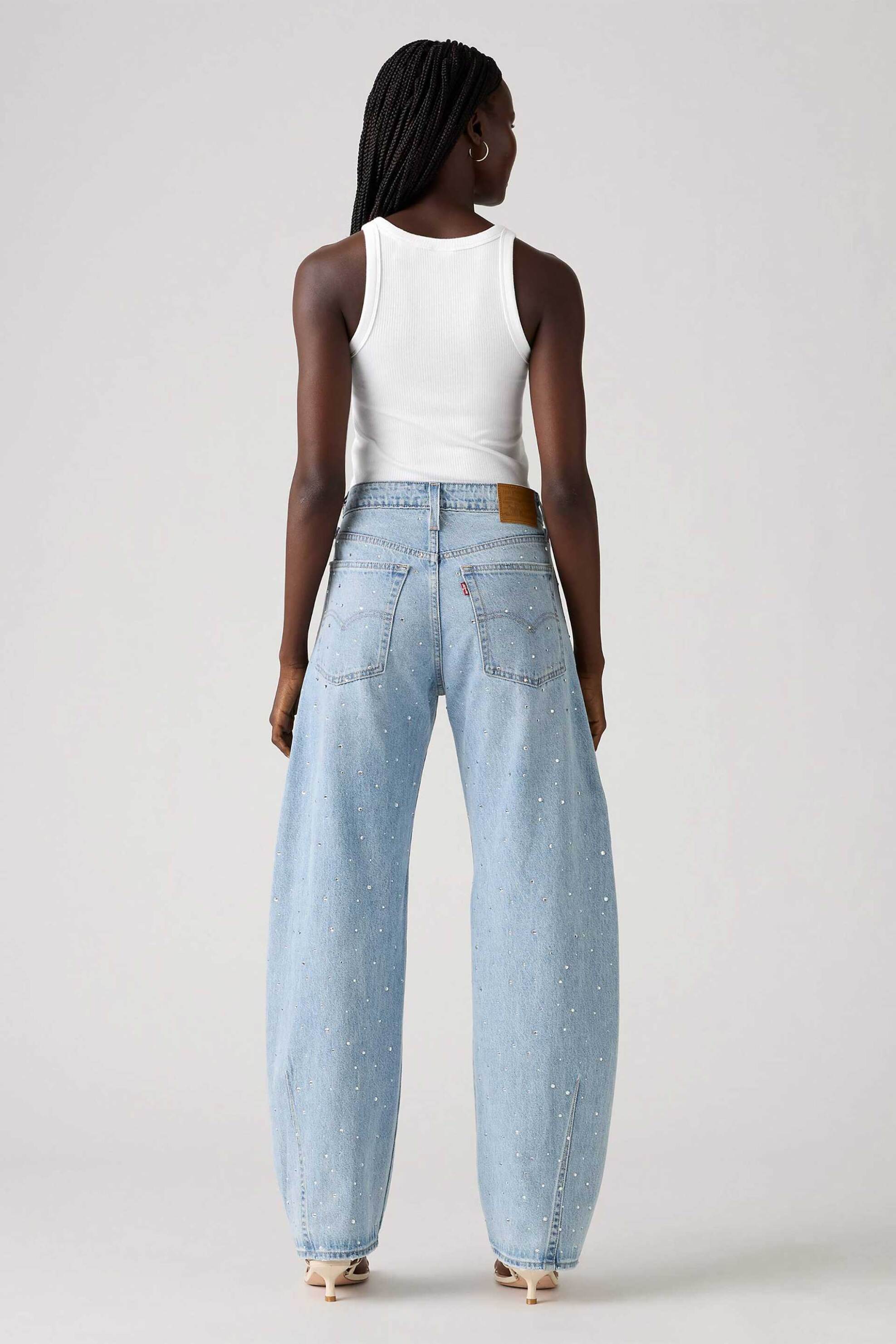 Levi's® γυναικείο τζιν παντελόνι Barrel Fit "Baggy Dad™" - 0039A0007 Denim Blue Ανοιχτό φωτογραφία