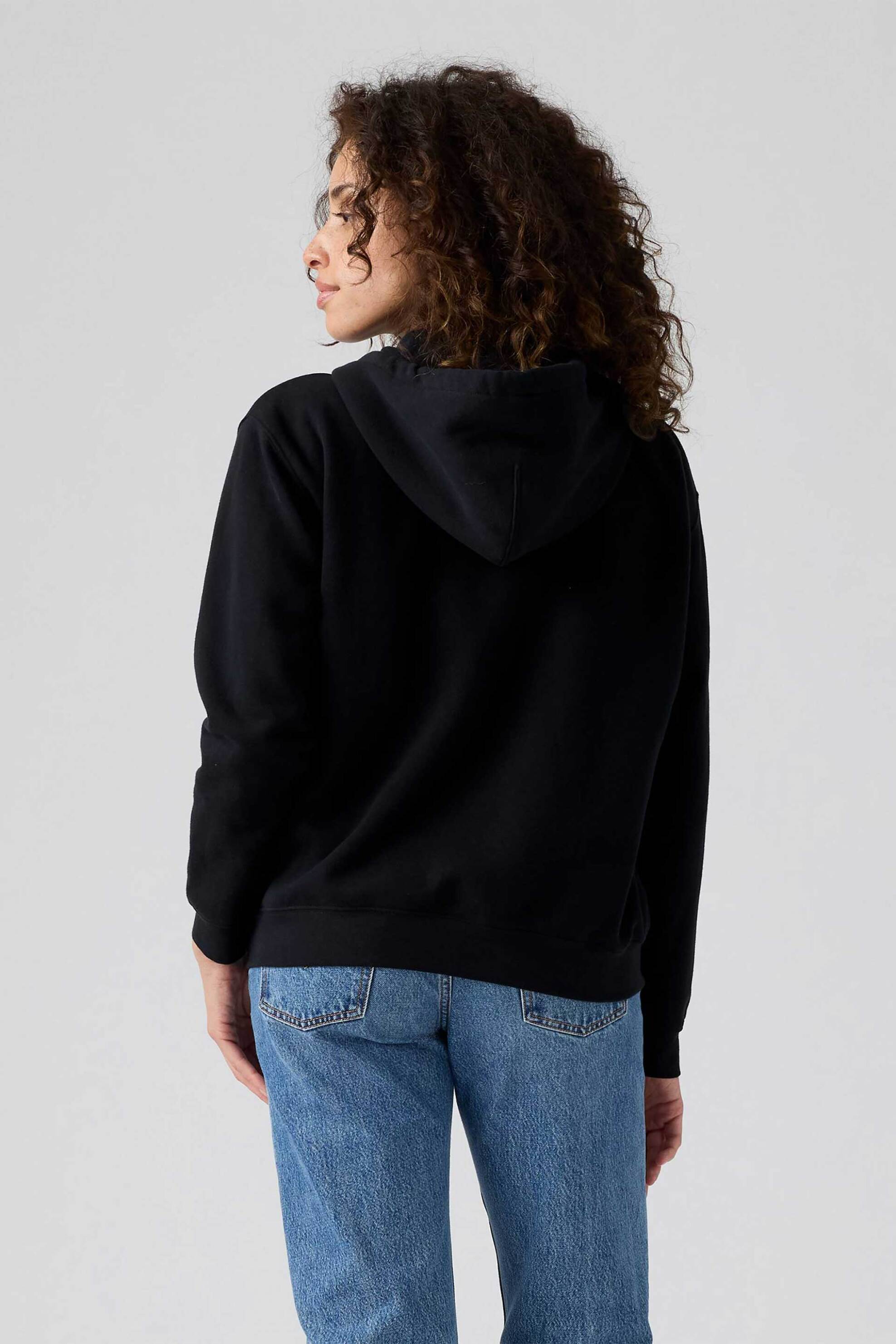 Levi's® γυναικεία ζακέτα φούτερ με κουκούλα και λογότυπο Standard Fit "Everyday" - A59450003 Μαύρο φωτογραφία